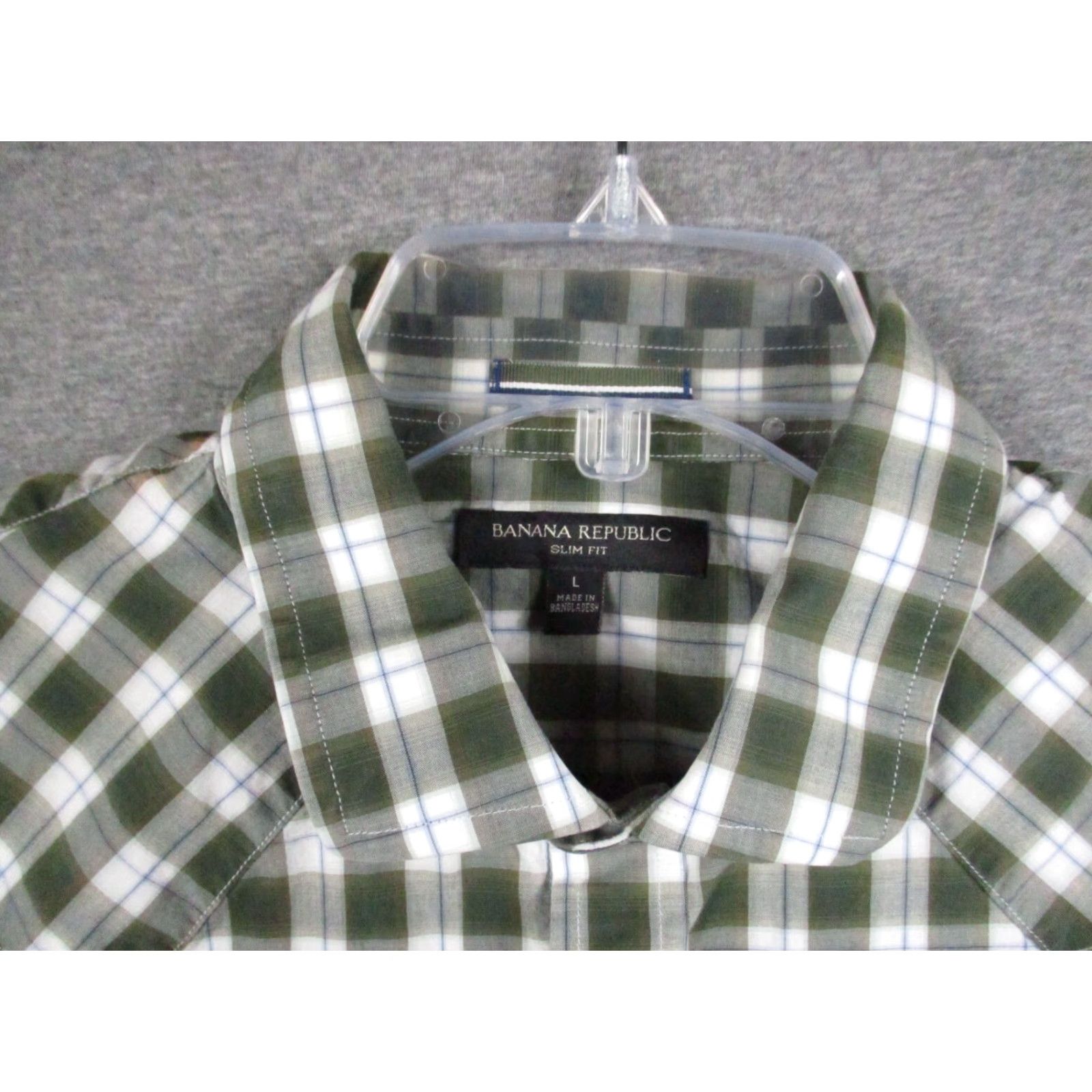 Banana Republic VINTAGE Banana Republic Shirt? No, Banana Republic Shirt Large Men Slim Fit Button Green Plaid Long Sleeve Size US L / EU 52-54 / 3 - 3 Thumbnail