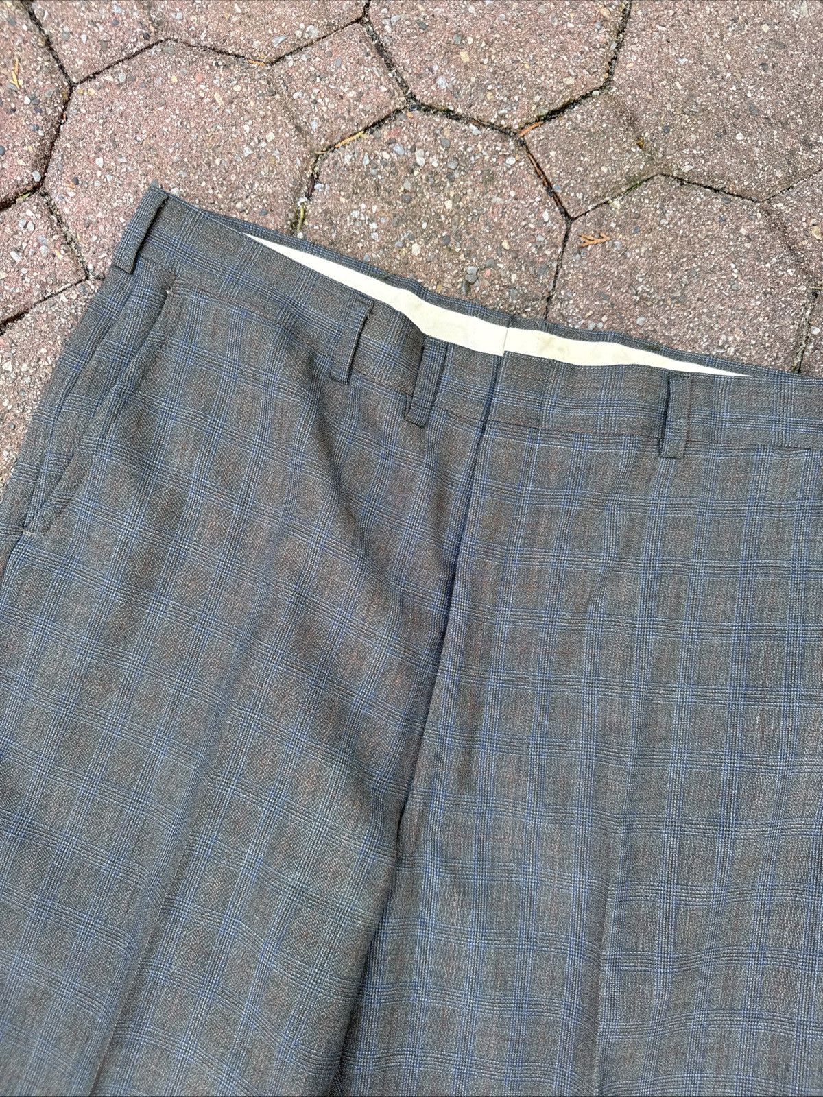 Vintage Manor Bond Two Piece Suit Blazer Wool USA Union Made Vtg 70s Size 44R - 15 Thumbnail