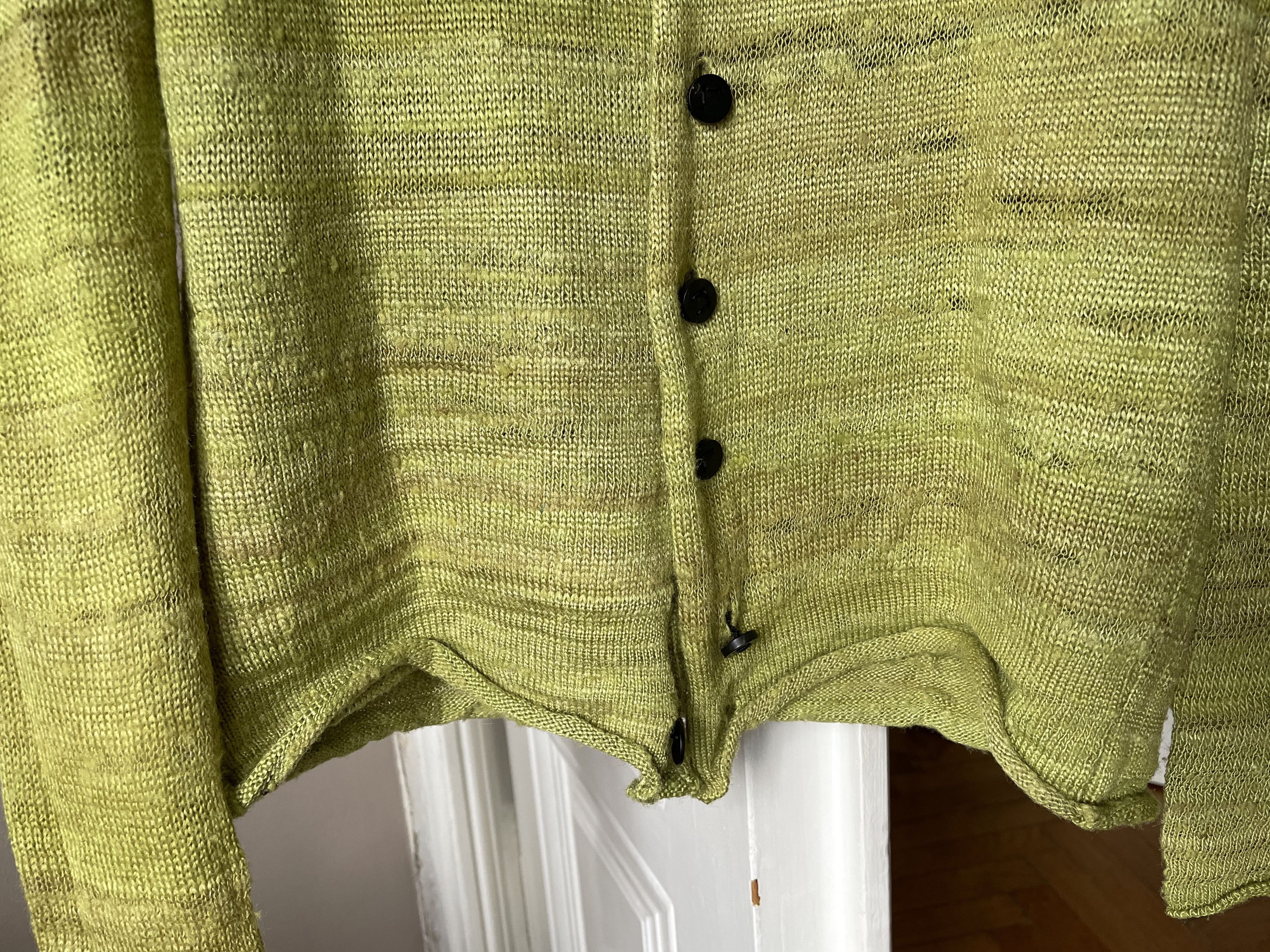 Label Under Construction LABEL UNDER CONSTRUCTION HANDSPUN SILK CARDIGAN SIZE-M Size US M / EU 48-50 / 2 - 9 Thumbnail