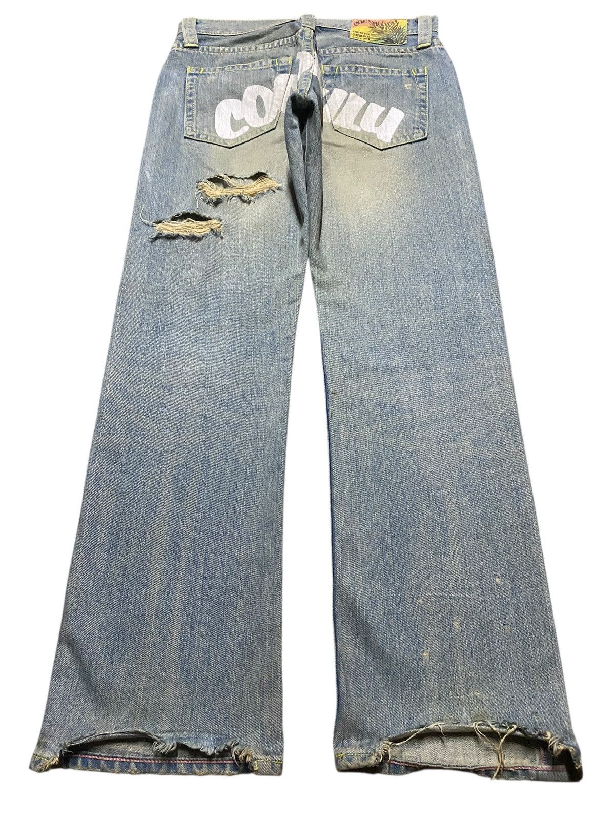 Hysteric Glamour Vintage Japanese Brand Coco Lulu Mud Wash Distressed Baggy Size US 30 / EU 46 - 2 Thumbnail