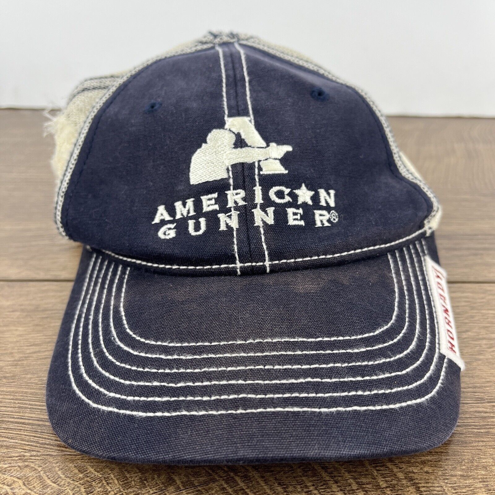 Other American Gunner Hat Blue Hat Adjustable Adult Size Hat Cap Size ONE SIZE - 3 Thumbnail
