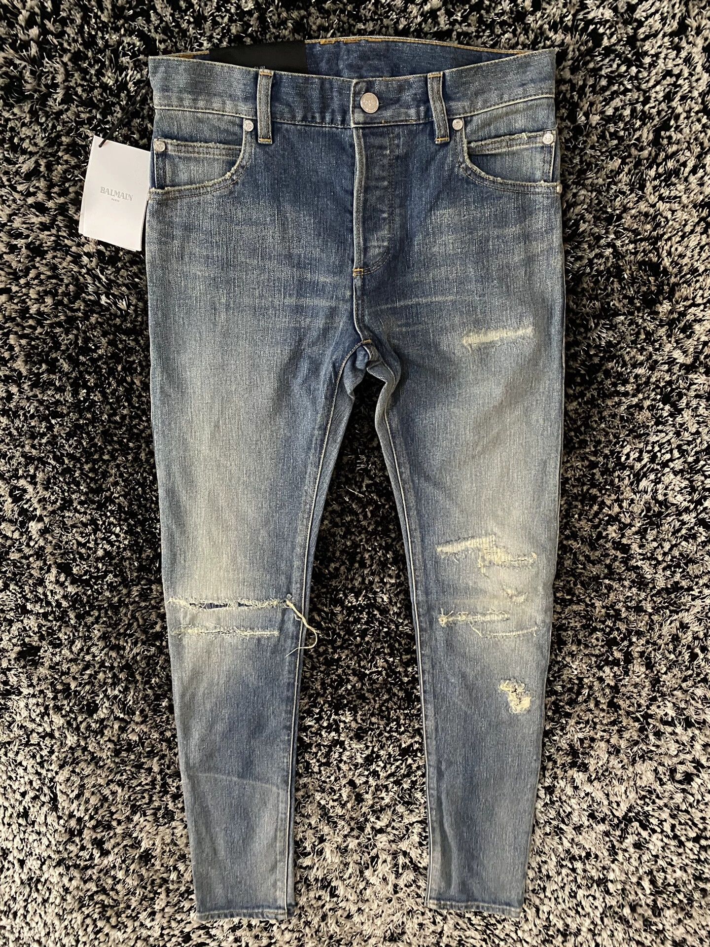 Balmain Balmain Men's denim trousers Size US 27 - 1 Thumbnail