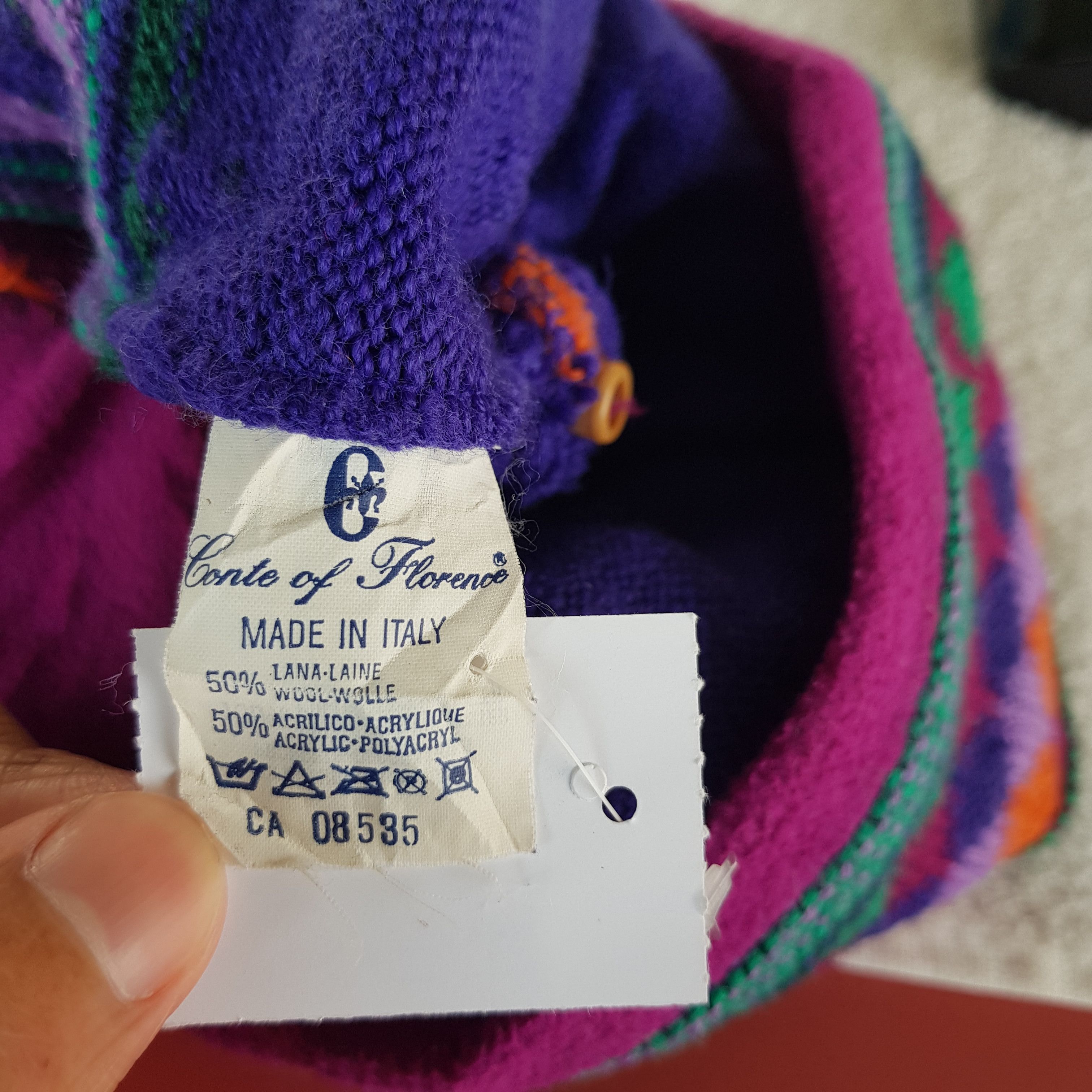 Japanese Brand Vintage Conte of Florence Beanie Ribbed Knit Snow Caps Hats. Size ONE SIZE - 7 Thumbnail