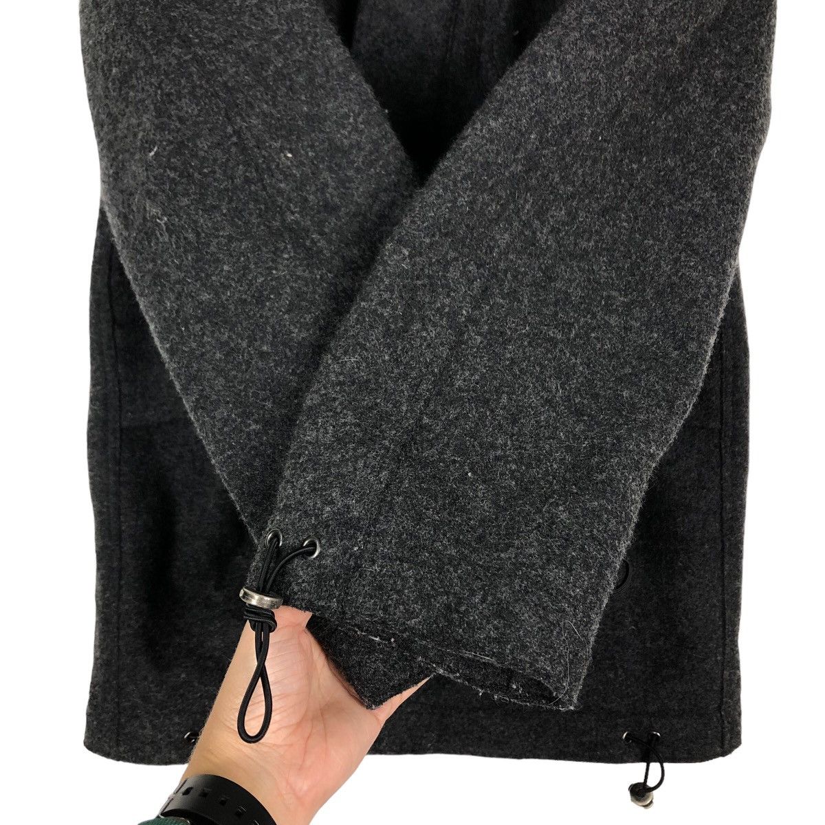 Issey Miyake 🔥Rich Black - Wool Hunting Jacket Double Layer Tete Homme Size US L / EU 52-54 / 3 - 13 Thumbnail