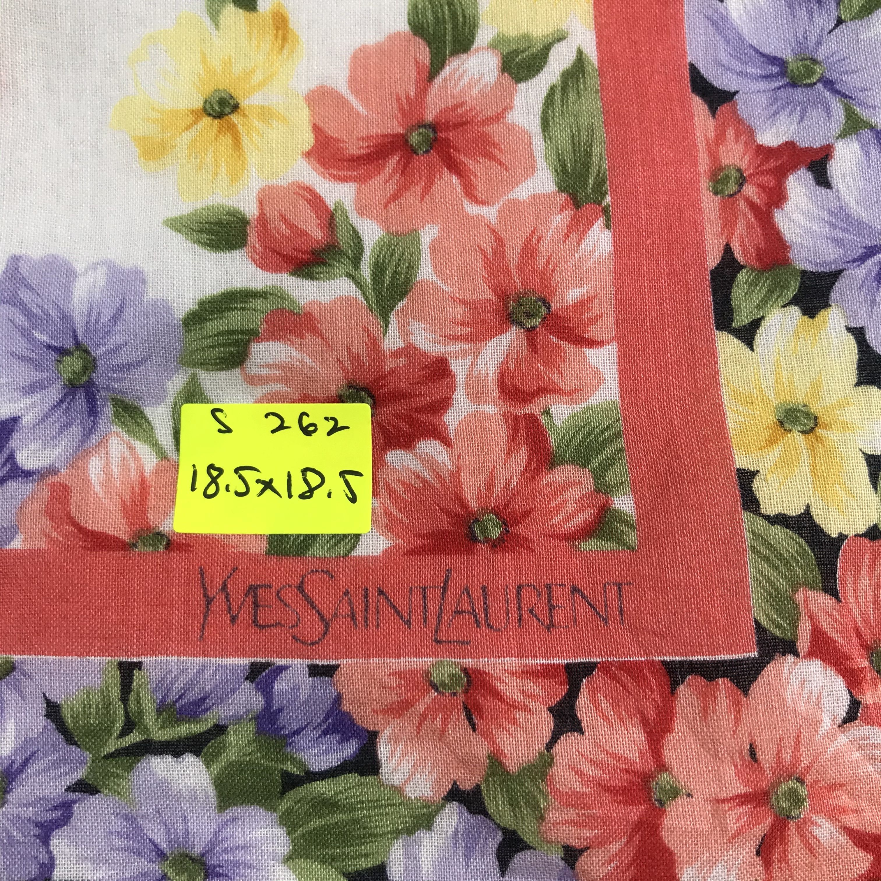 Vintage × Yves Saint Laurent Yves Saint Laurent Bandana / Handkerchief /Neckerchief -S262 Size ONE SIZE - 5 Thumbnail