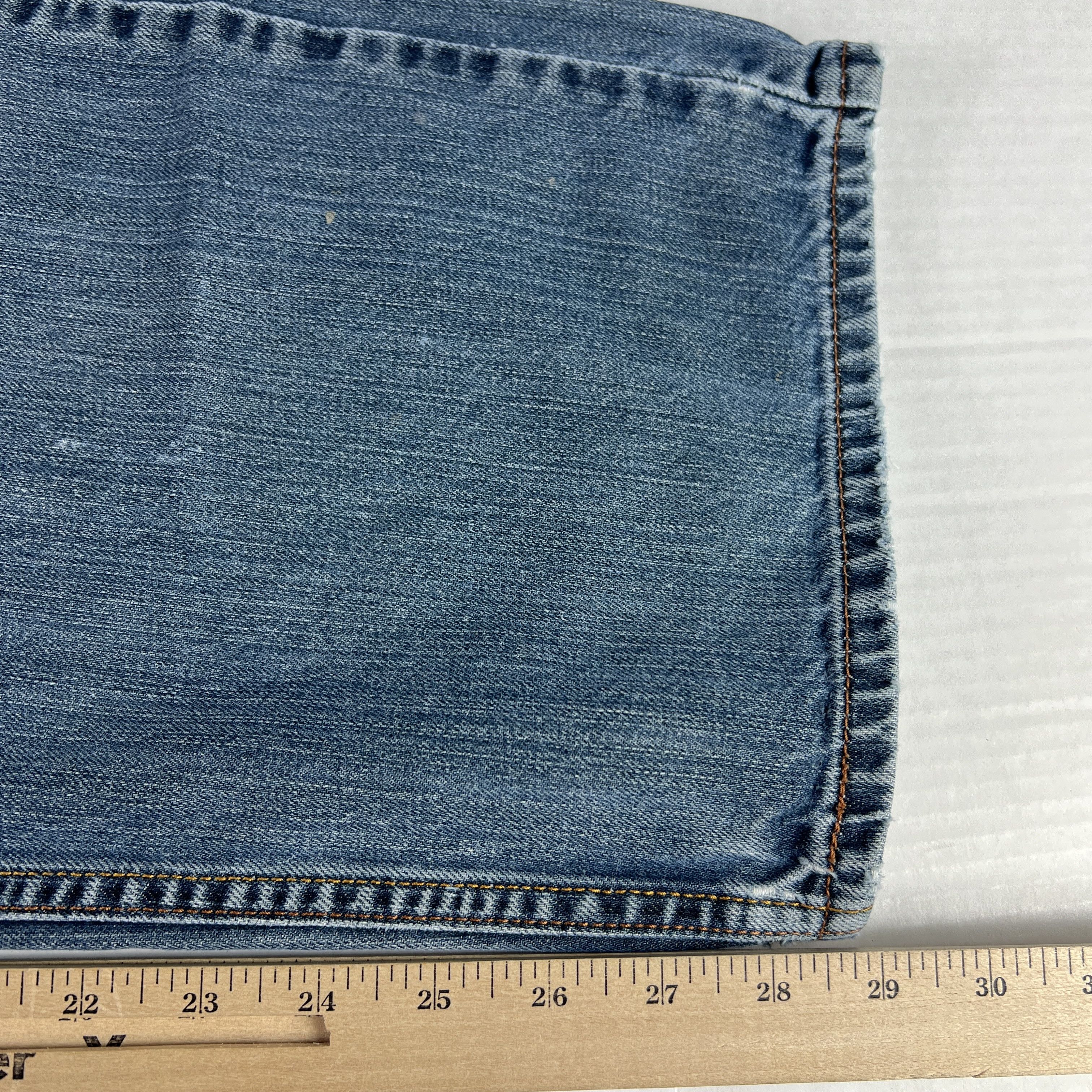 Levi's Y2K Levi's Jean 569 Loose Straight Blue Faded Thrashed Denim Size US 34 / EU 50 - 21 Thumbnail