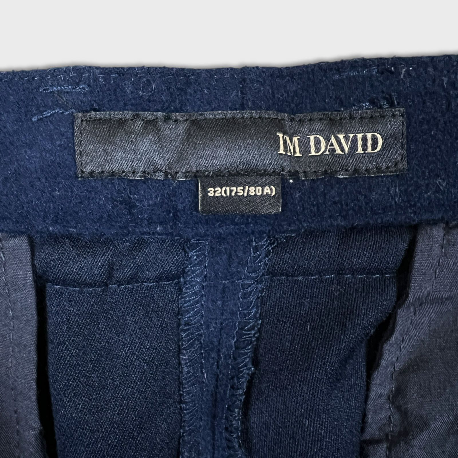 Japanese Brand × Vintage VTG I'm David Pants 32x30 Slim Fit Pleated Casual Trousers Size US 32 / EU 48 - 8 Thumbnail