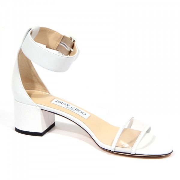 Jimmy Choo o1y0326 Sandals in White Size US 8 / IT 38 - 1 Thumbnail