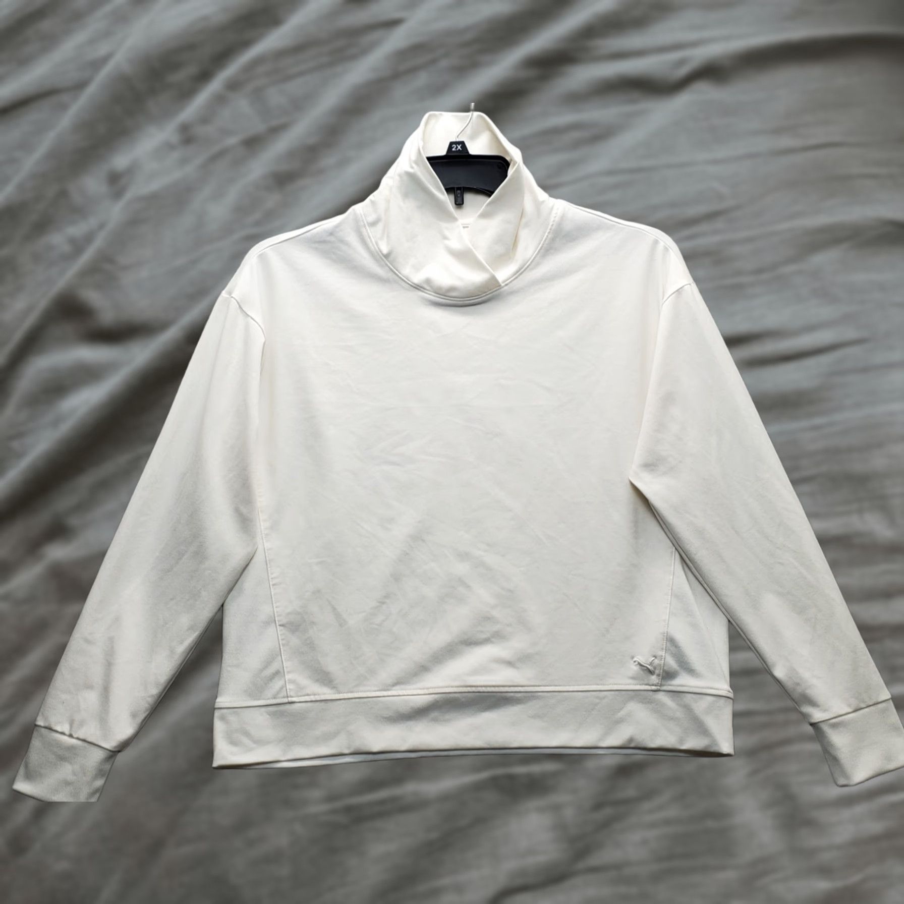 Puma PUMA Sweatshirt Womens M White Golf Raglan Logo Pullover Size M / US 6-8 / IT 42-44 - 1 Thumbnail