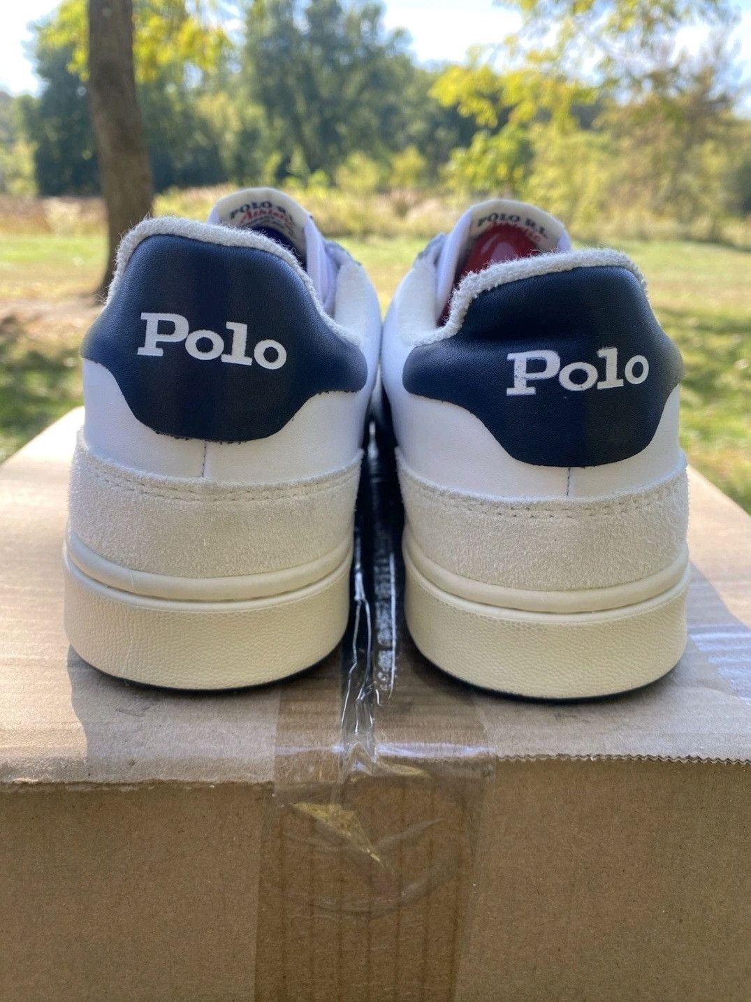 Ralph Lauren Ralph Lauren Polo Court Sneakers White Navy Red Retro 007 Size US 9 / EU 42 - 6 Thumbnail