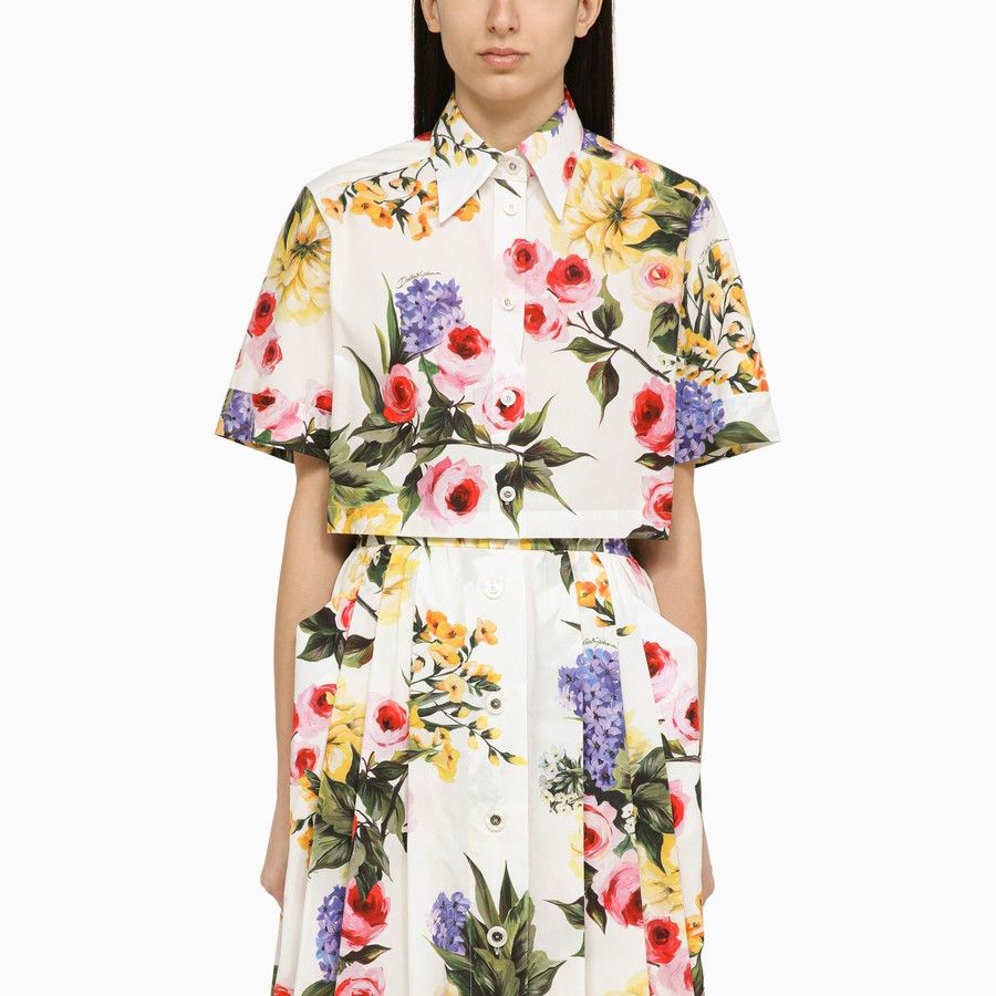 image of Dolce Gabbana O1D2Blof0224 Shirt In Green, Women's (Size Small)