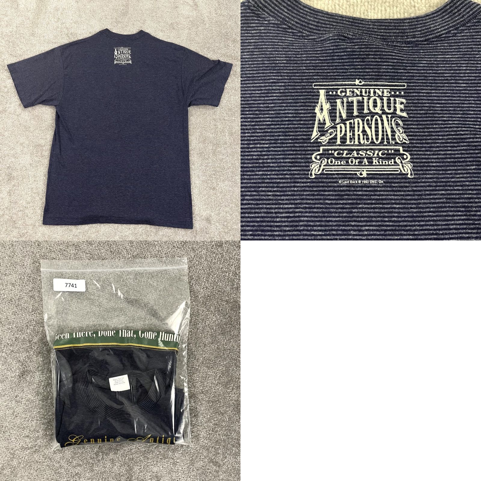 Hunter VINTAGE Shirt Men Large Blue Hunting Hunter Redneck Graphic Tee 1996 90s Antique - Laid Back Shirt Men L Blue Graphic Print 90s Theme Mens Size US L / EU 52-54 / 3 - 8 Thumbnail