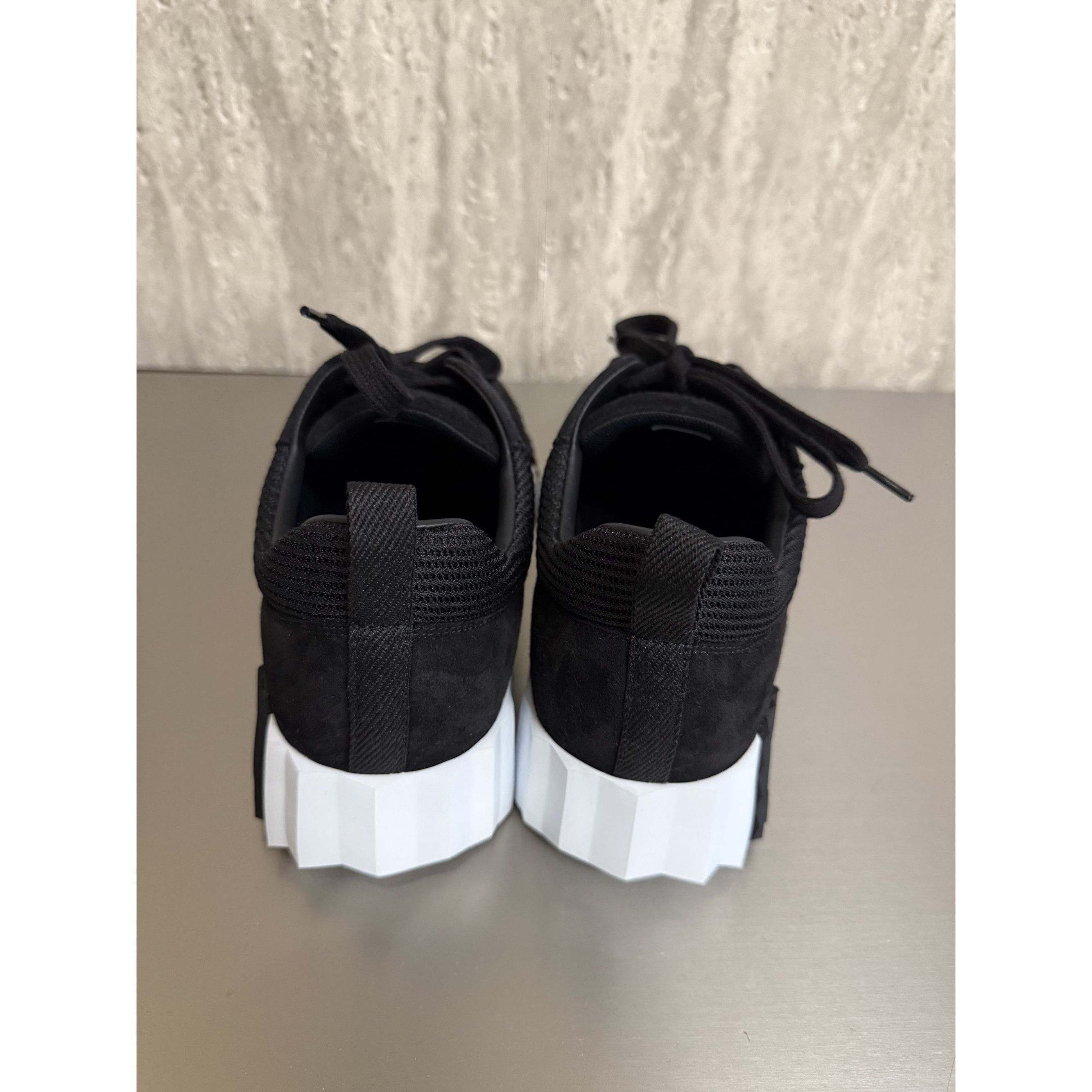 Hermes Hermes Black Lace-Up Sneakers Womens Size 40 Vegan Leather & Size US 7 / EU 40 - 2 Thumbnail