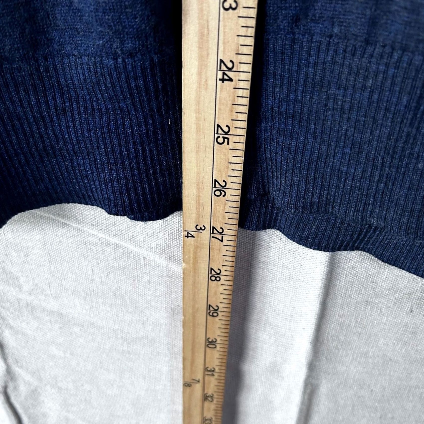 Tailorbyrd Tailorbyrd Sweater Mens Large Navy Blue Extra Fine Merino Wool Quarter Zip Size US L / EU 52-54 / 3 - 6 Thumbnail