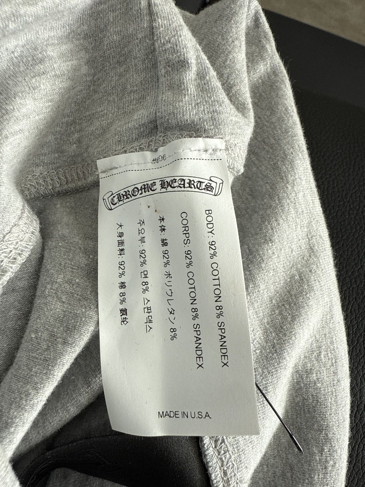 Chrome Hearts CHROME HEARTS BLIND SPOT FLARE LEGGINGS GREY Size 28" / US 6 / IT 42 - 8 Thumbnail