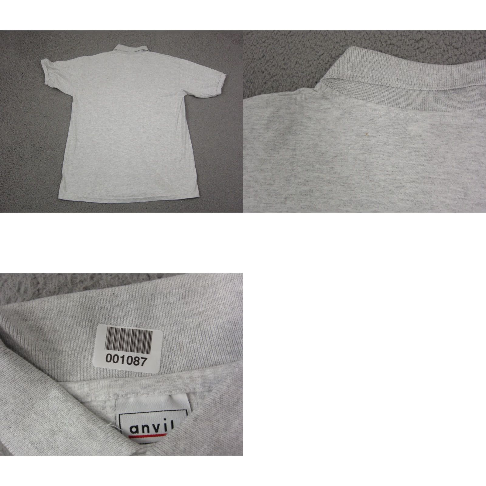 Anvil VINTAGE NRA Polo Shirt Mens Large Gray National Rifle Association Anvil 90s Size US L / EU 52-54 / 3 - 8 Thumbnail