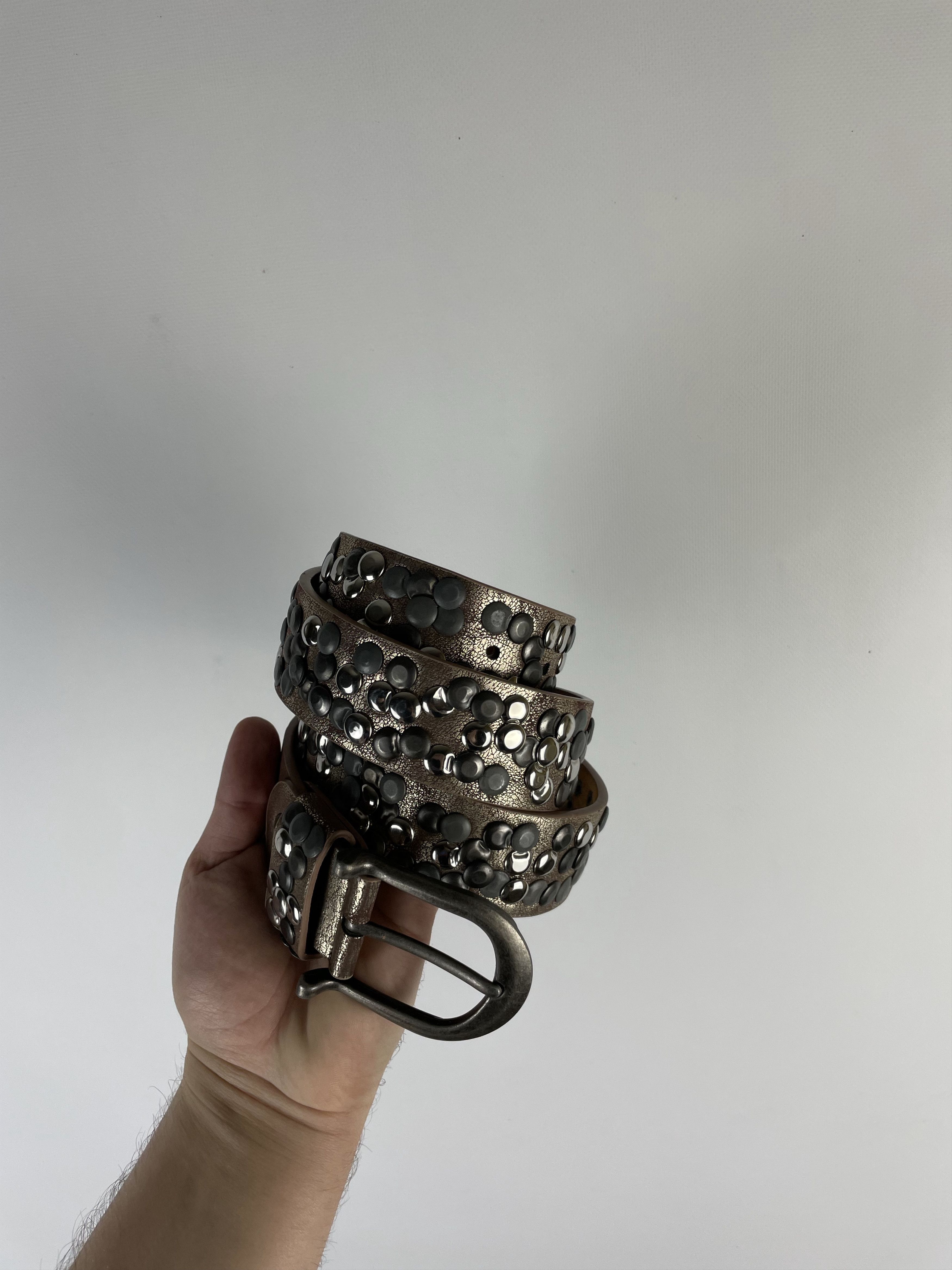 Other Vintage Leather belt Avant Garde Style Y2k Size ONE SIZE - 2 Thumbnail