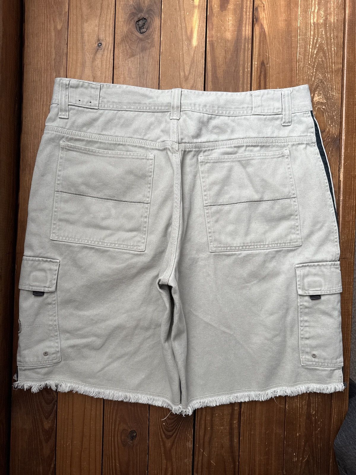 JNCO × Vintage Vintage 90s Y2K No Boundaries Jnco Style Jean Cargo Shorts Size US 38 / EU 54 - 3 Thumbnail