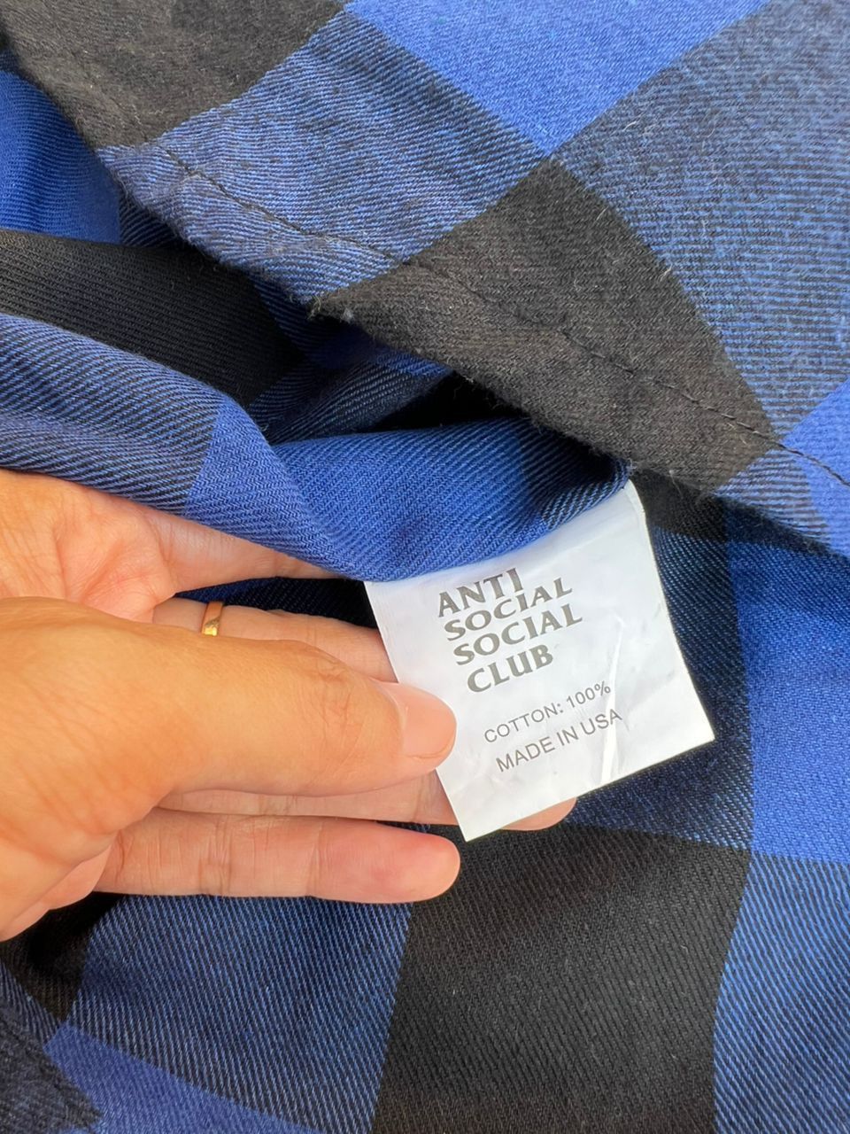 Anti Social Social Club Anti social social Club blue checker plaid Blue Colour Size US S / EU 44-46 / 1 - 10 Thumbnail