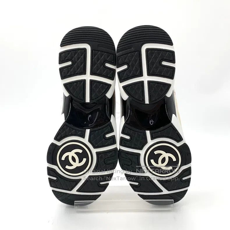 Chanel Chanel Colour-blocked logo tweed casual sneakers Size US 8 / IT 38 - 5 Thumbnail