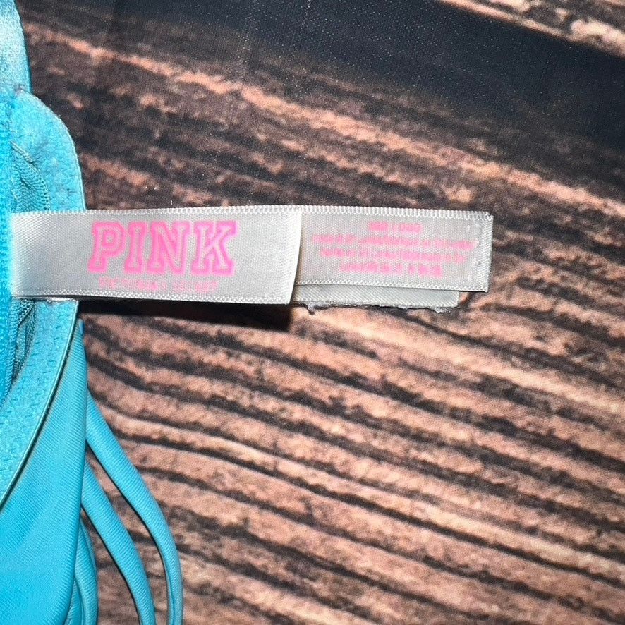 Victoria's Secret Victoria's Secret PINK Push Up Bra 36D Blue Strappy Back Size ONE SIZE - 2 Thumbnail