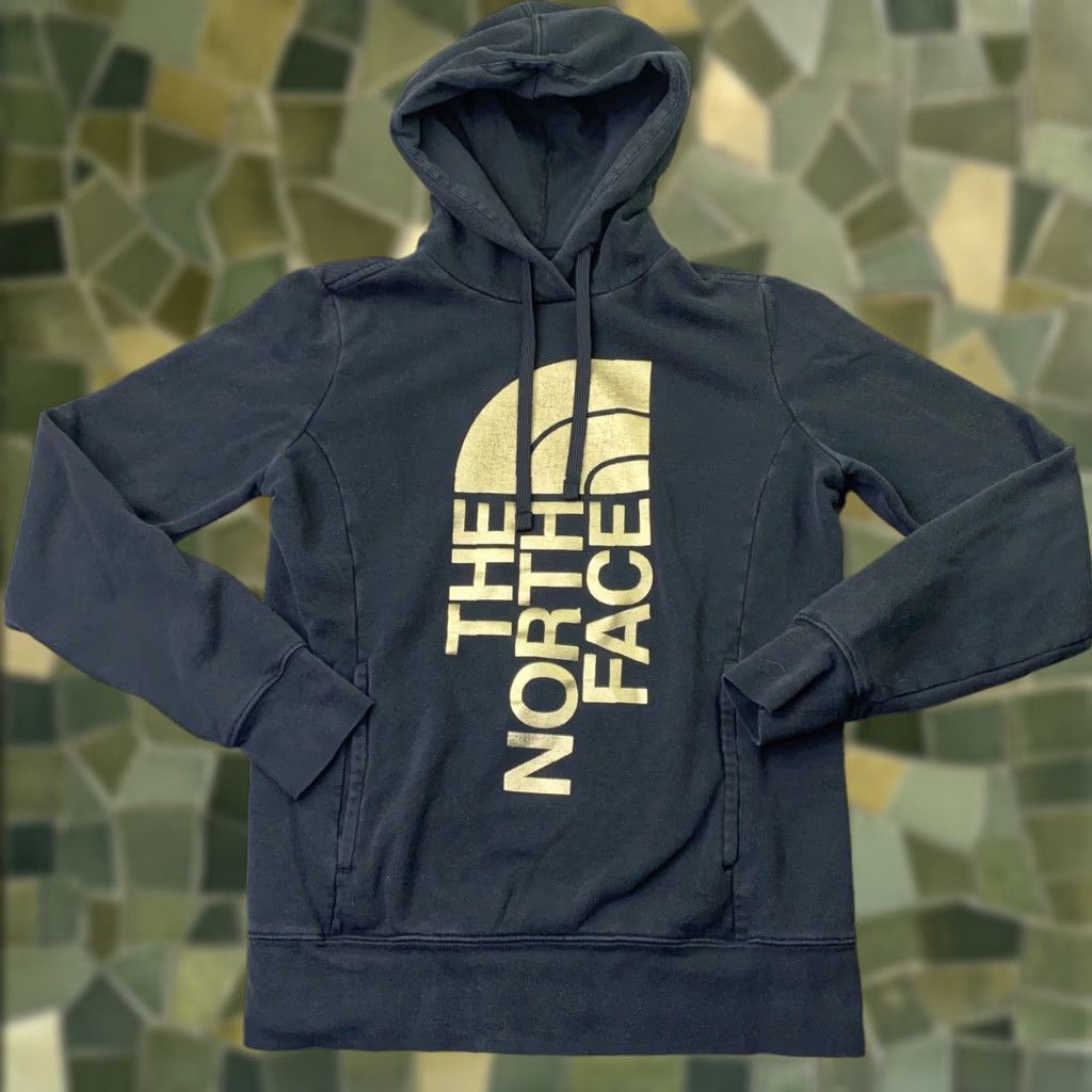 The North Face The North Face Womens Sweatshirt SP Small Petite Black Hoodie Pockets Logo Front Size S / US 4 / IT 40 - 1 Thumbnail