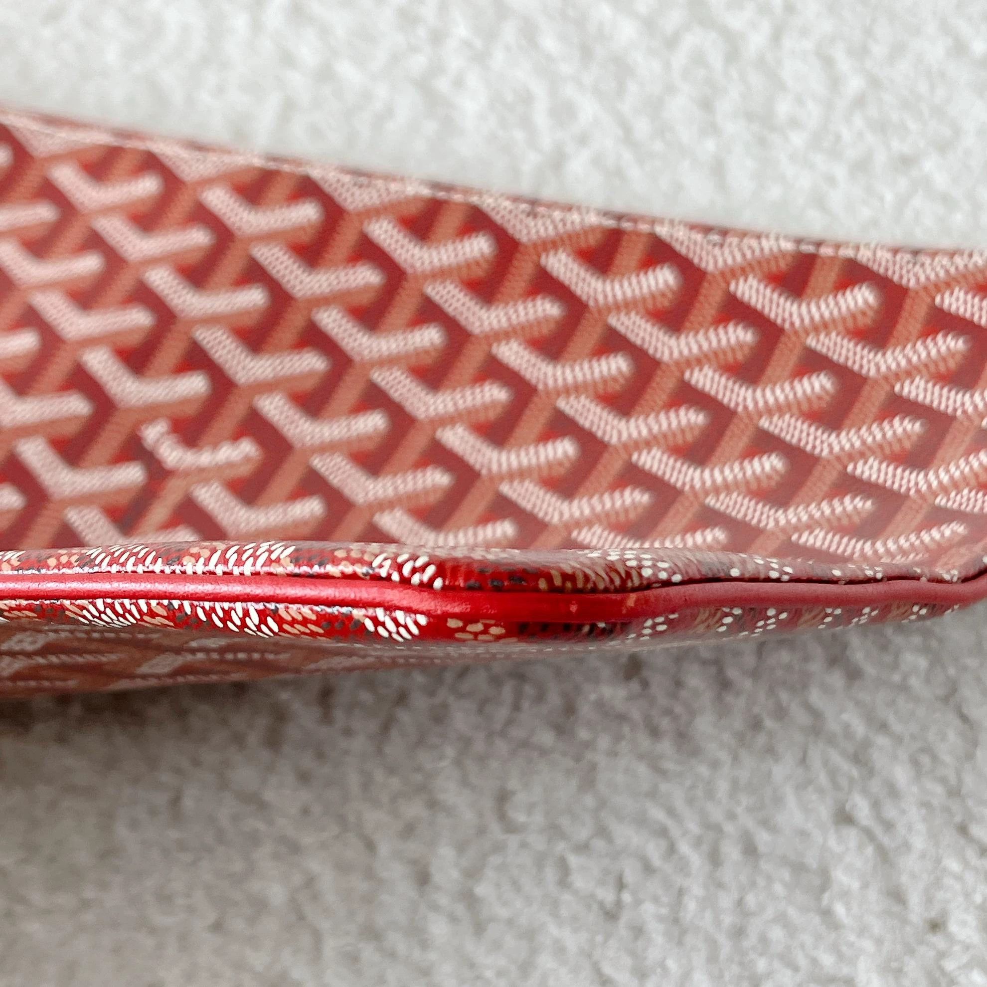 Goyard Goyard Red Clutch 30x20.5 9096 Size ONE SIZE - 4 Thumbnail