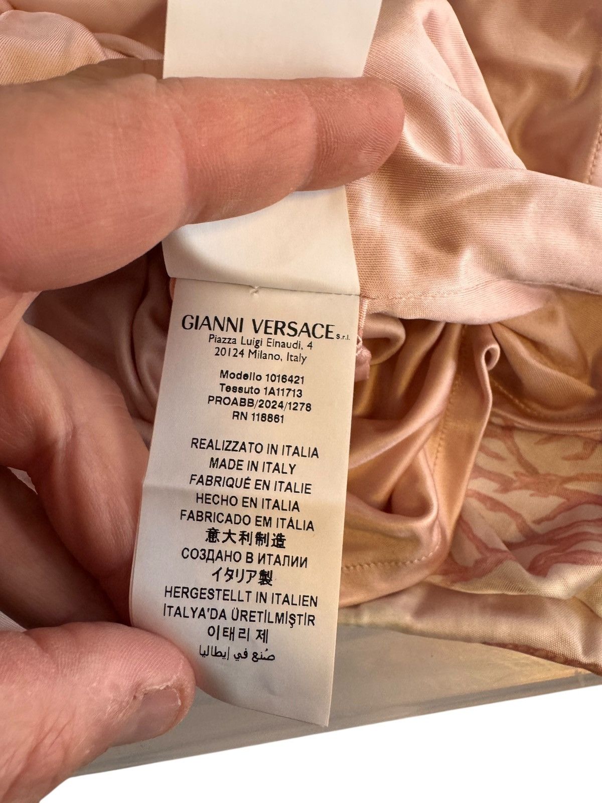 Versace Versace Marine Print Draped Skirt – Size IT 38 Size 26" / US 2 / IT 38 - 11 Thumbnail