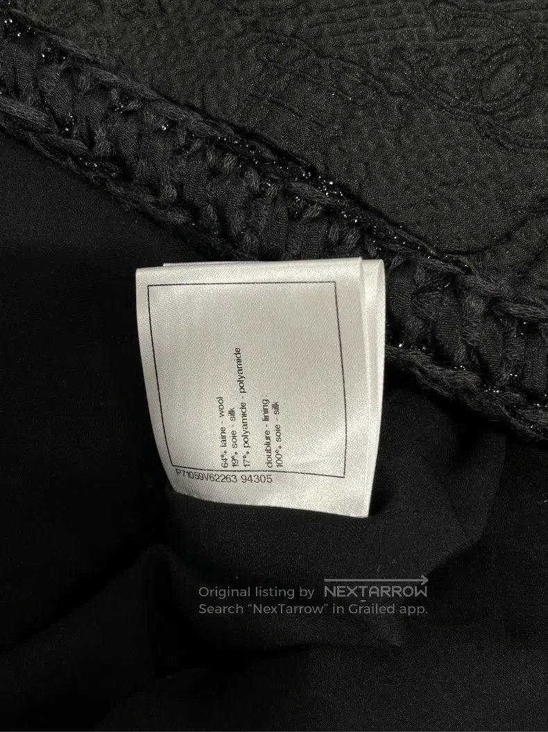 Chanel Chanel 21 Women's Castle Series Black Embossed Jacket Size XS / US 0-2 / IT 36-38 - 6 Thumbnail