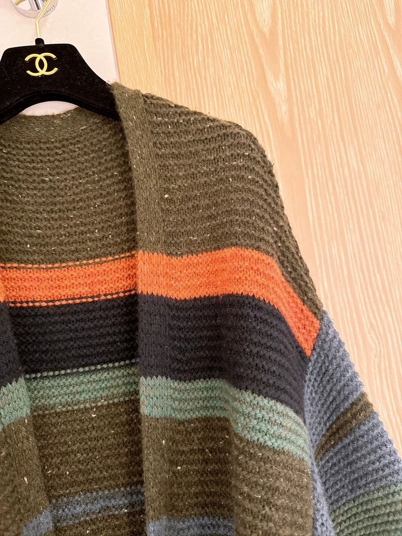 Loro Piana LORO PIANA Color striped cashmere knit coat Size S / US 4 / IT 40 - 3 Thumbnail