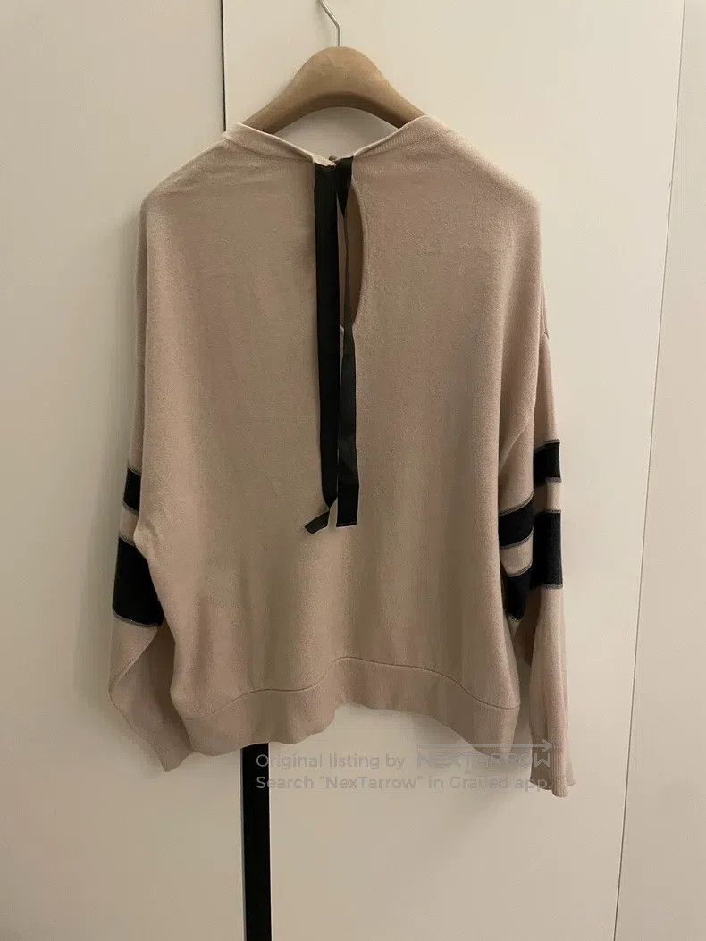 Brunello Cucinelli Brunello Cucinelli Ladies Beaded Cashmere Sweater Size XXS / US 00 / IT 34 - 4 Thumbnail