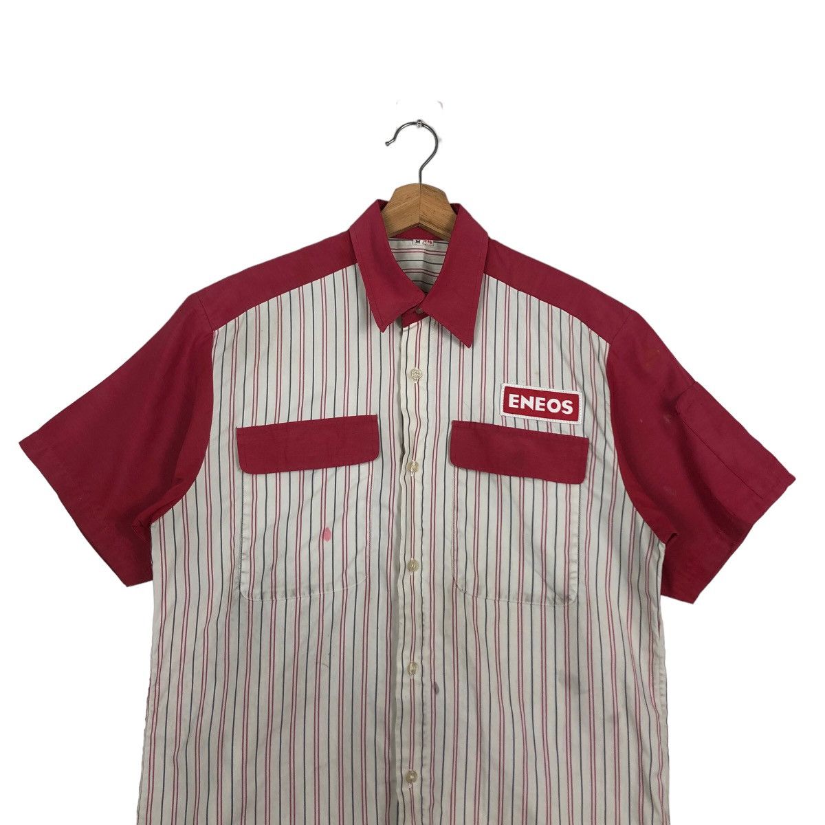 Japanese Brand 🔥90’s True Vintage Distressed Work Jacket Eneos Japan Size US M / EU 48-50 / 2 - 3 Thumbnail