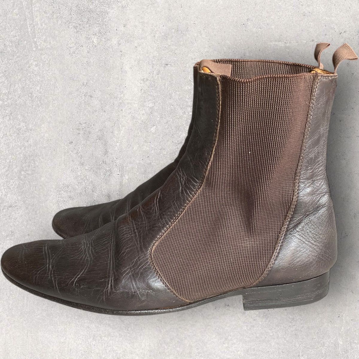 Maison Margiela Margiela Brown Side Gore Chelsea Boots Size US 10 / EU 43 - 2 Thumbnail