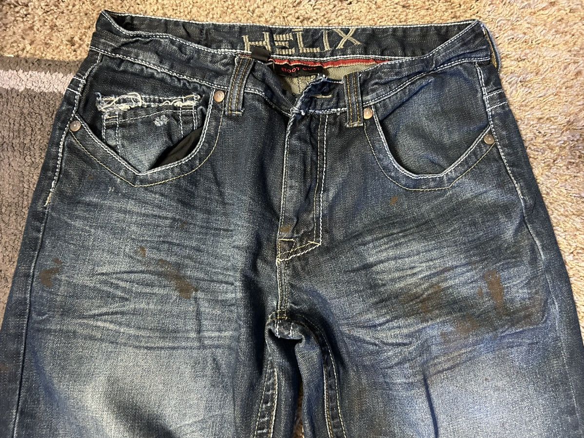 Helix CRAZY Vintage Y2K Helix Boot Cut Jeans Sz 32 Size US 32 / EU 48 - 4 Thumbnail