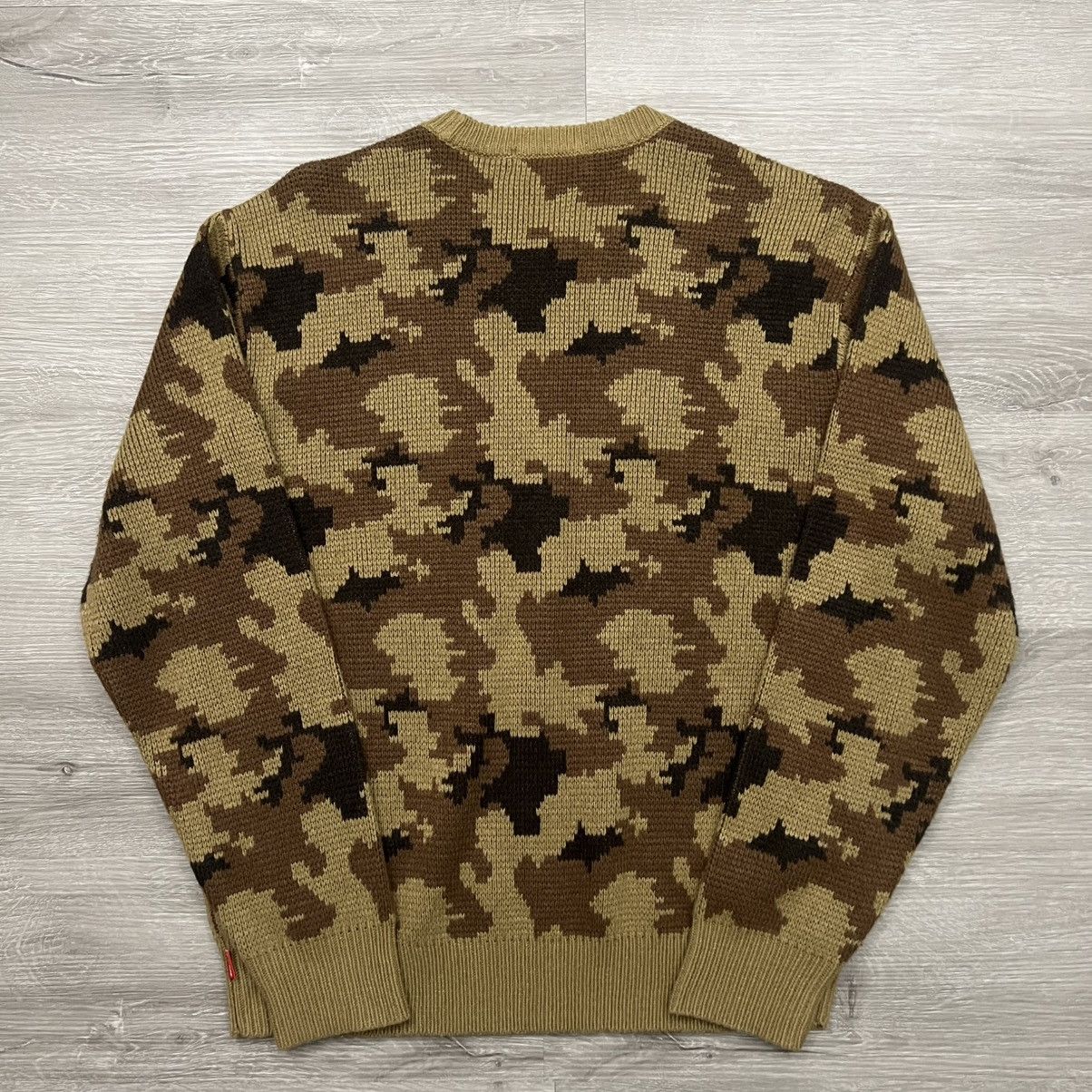 Supreme Supreme Camo Knit Sweater Size US S / EU 44-46 / 1 - 7 Thumbnail