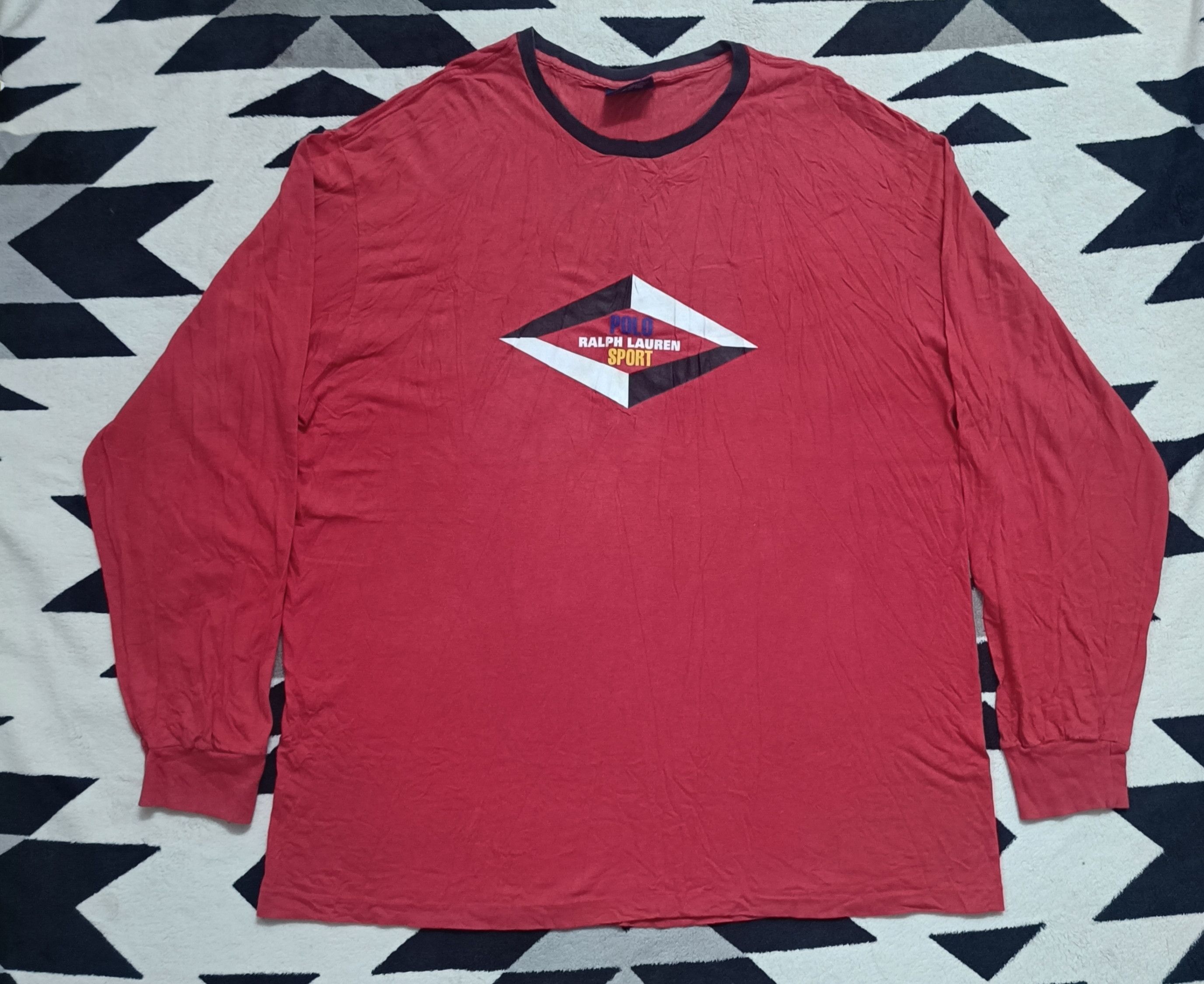 Polo Ralph Lauren 🔥🔥Rare Vintage 90s Polo Ralph Lauren Long Sleeve Tee Size US L / EU 52-54 / 3 - 2 Thumbnail