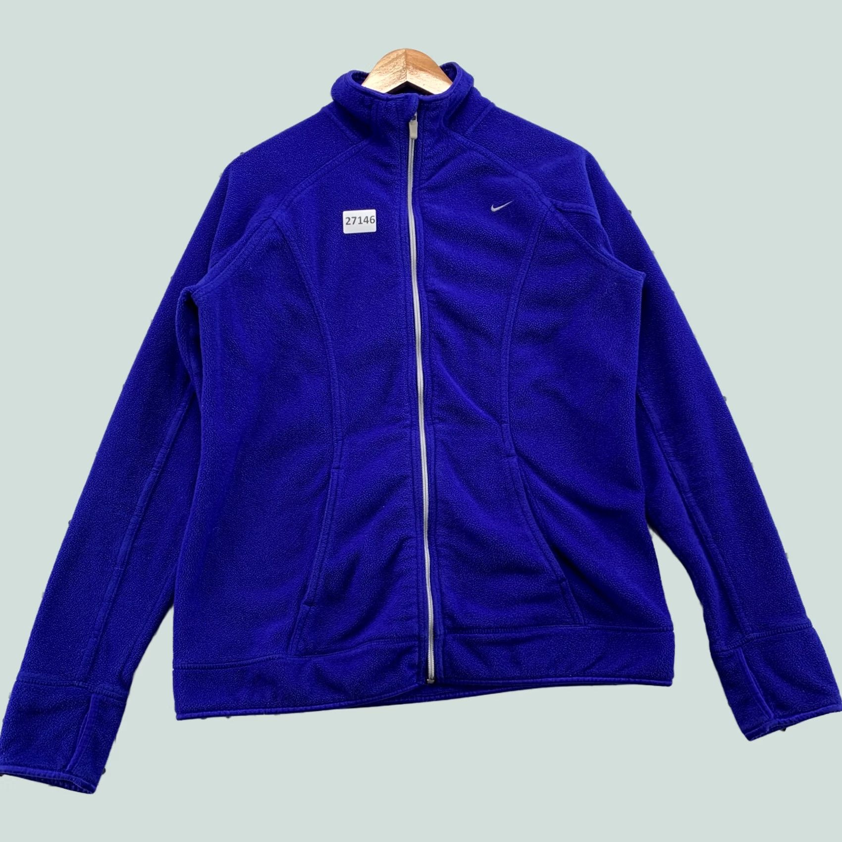 Nike Vintage Nike Windbreaker Jacket Blue Womens L Size L / US 10 / IT 46 - 1 Thumbnail