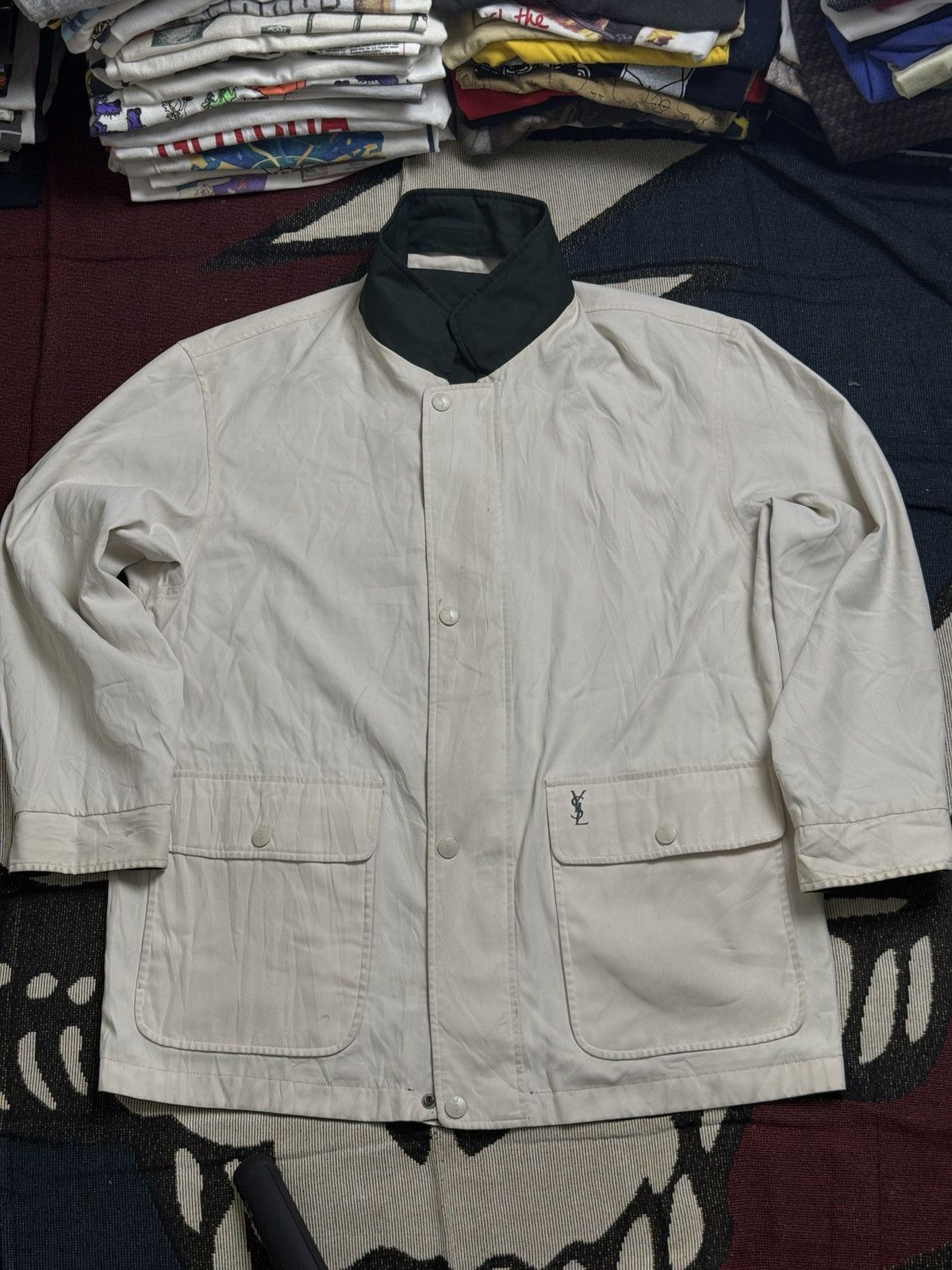 Yves Saint Laurent Yves Saint Laurent Vintage Reverseable Jacket Size US L / EU 52-54 / 3 - 6 Thumbnail