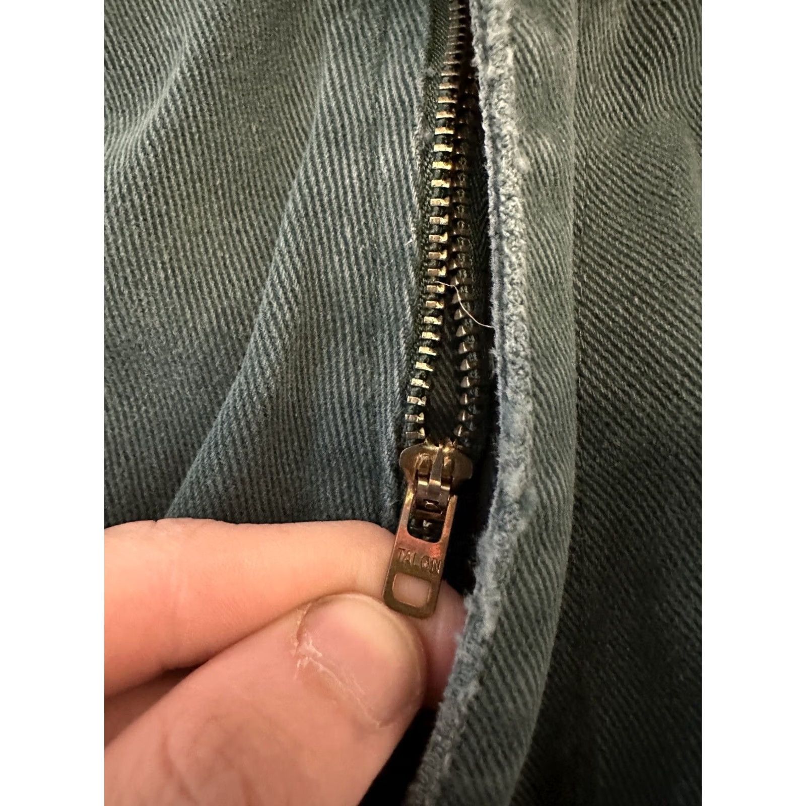 NEXT VINTAGE What’s Next? Jeans Size 20 Green 80s Talon Zipper Size 42" / US 20 - 2 Thumbnail