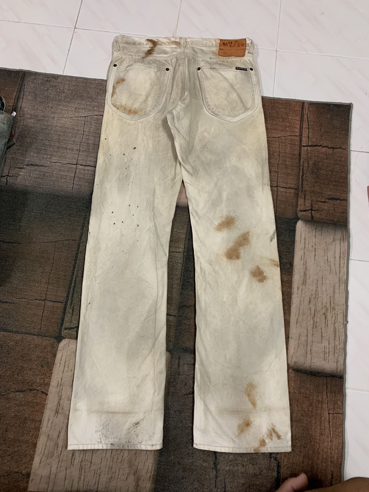 Blue Blue Japan sick distressed oily style blue blue japan jeans Size US 31 - 12 Thumbnail