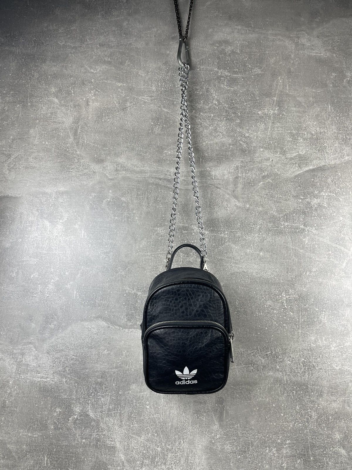 Adidas Adidas Originals Mini Leather Backpack with Chain Strap Size ONE SIZE - 1 Thumbnail