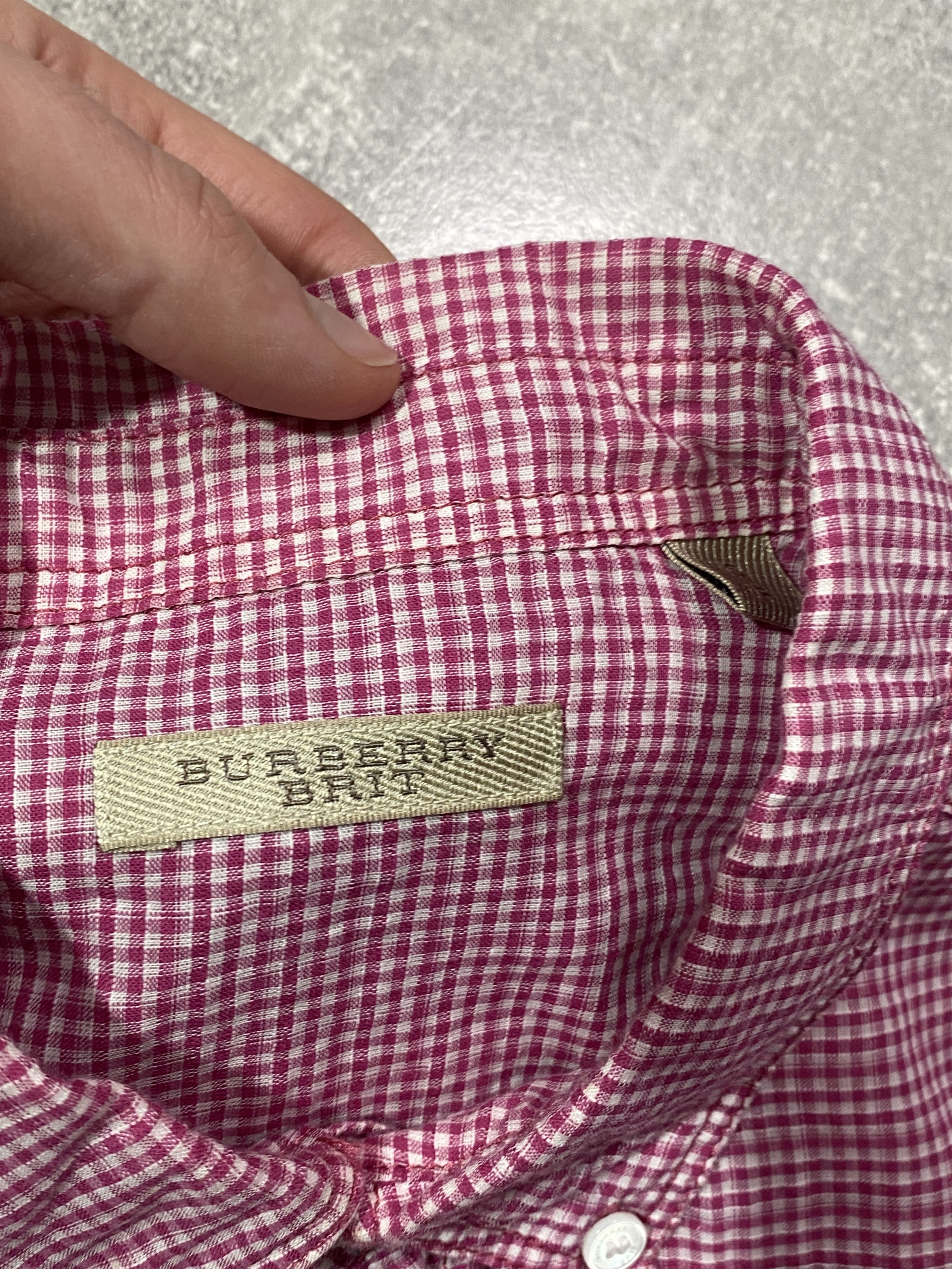 Burberry Vintage 00s Burberry Brit Checkered Shirt Size US S / EU 44-46 / 1 - 6 Thumbnail