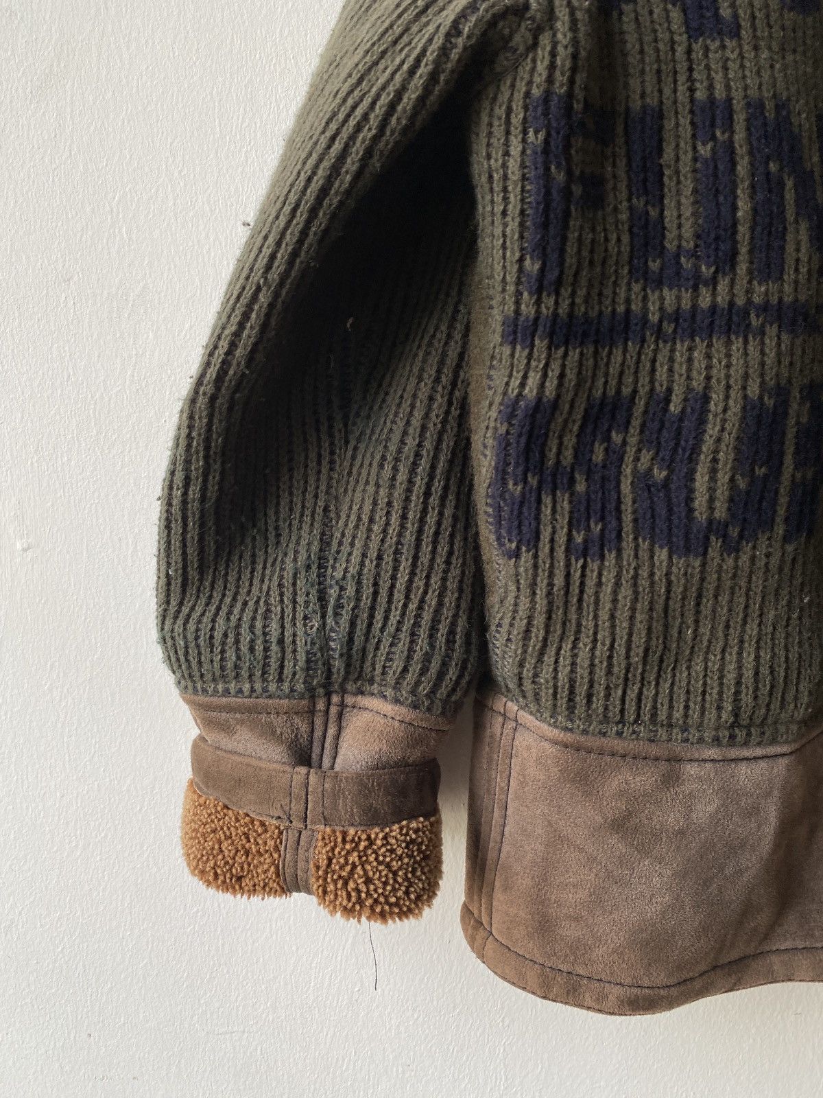 Jean Charles De Castelbajac × Vintage 1980s - Jean De Castelbajac Wool/Knit Flying Fur Jacket Size US L / EU 52-54 / 3 - 16 Thumbnail