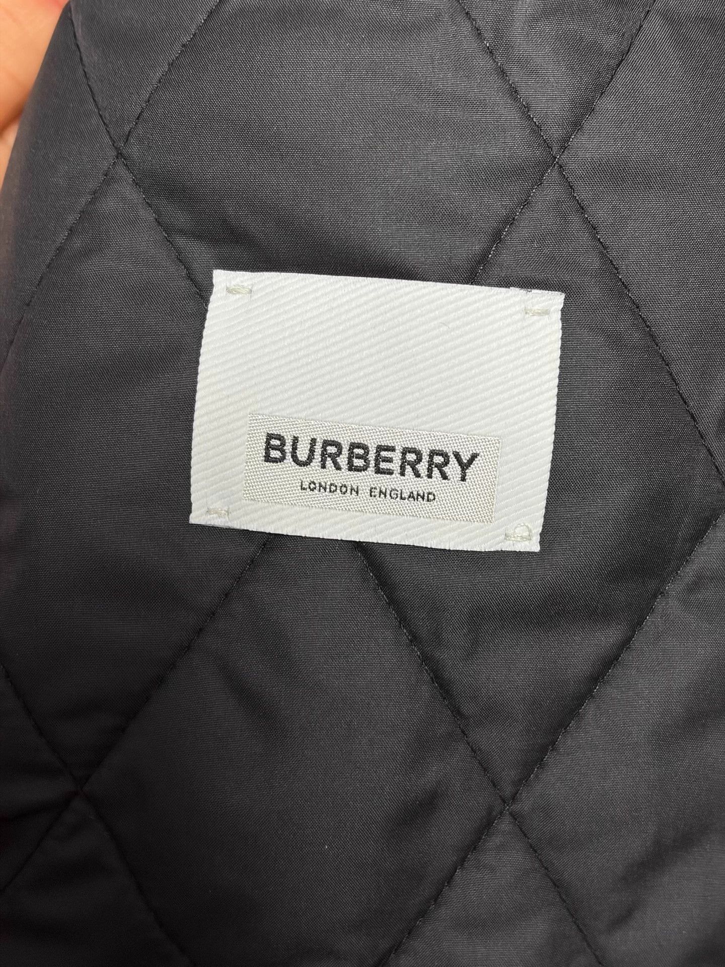 Burberry Burberry Black Long Cotton Coat M Check Size US M / EU 48-50 / 2 - 5 Thumbnail