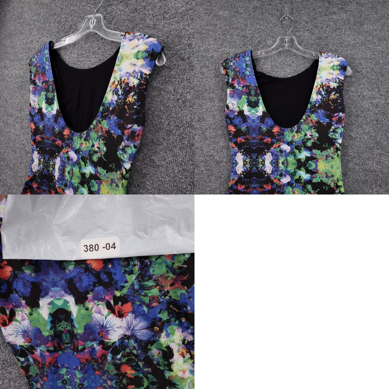 H&M H&M Dress Womens XS Blue Green Bodycon Sleeveless Short Size XS / US 0-2 / IT 36-38 - 8 Thumbnail