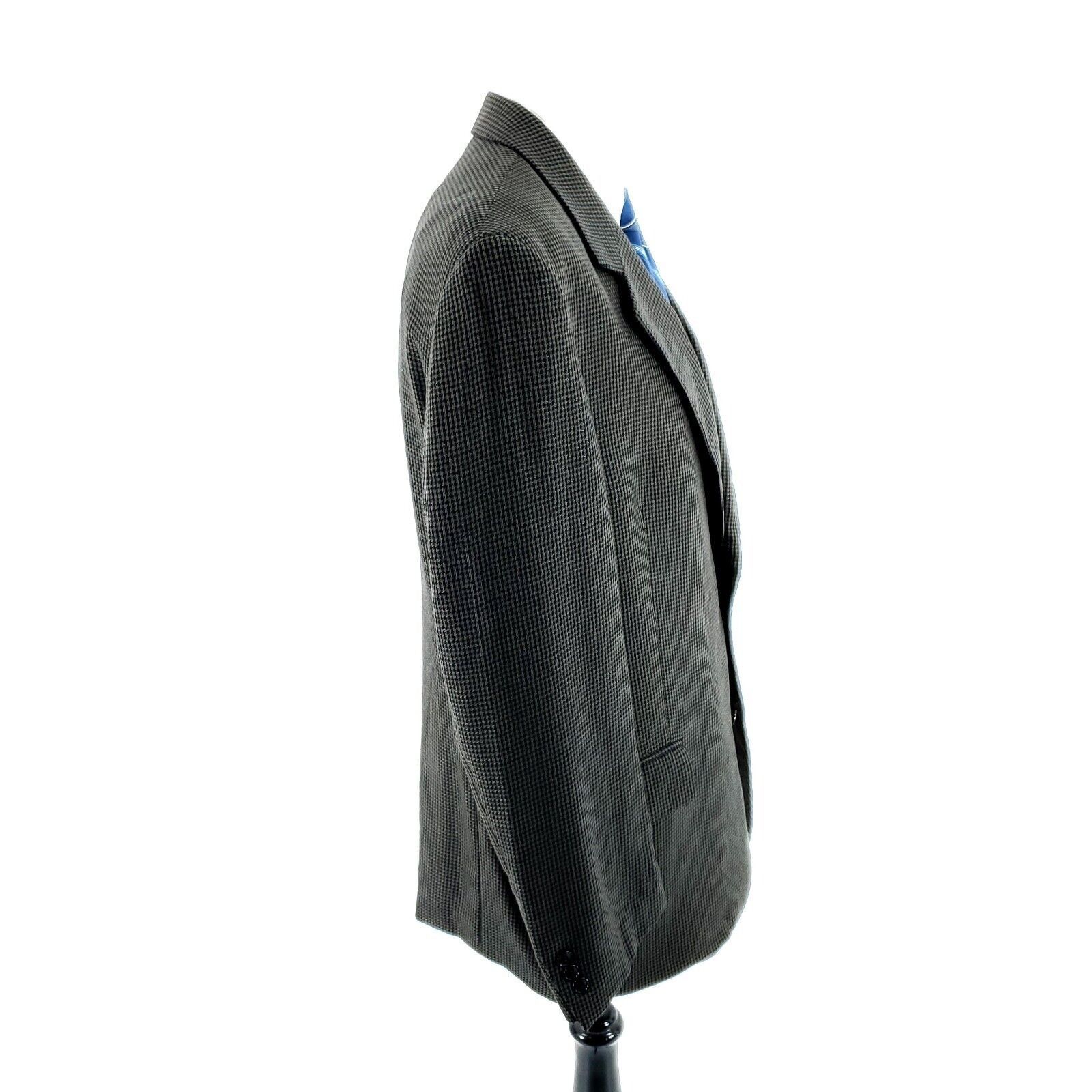 John Weitz John Weitz Signature Textured Wool 2 Button Sport Coat 42R G Size 42R - 6 Thumbnail