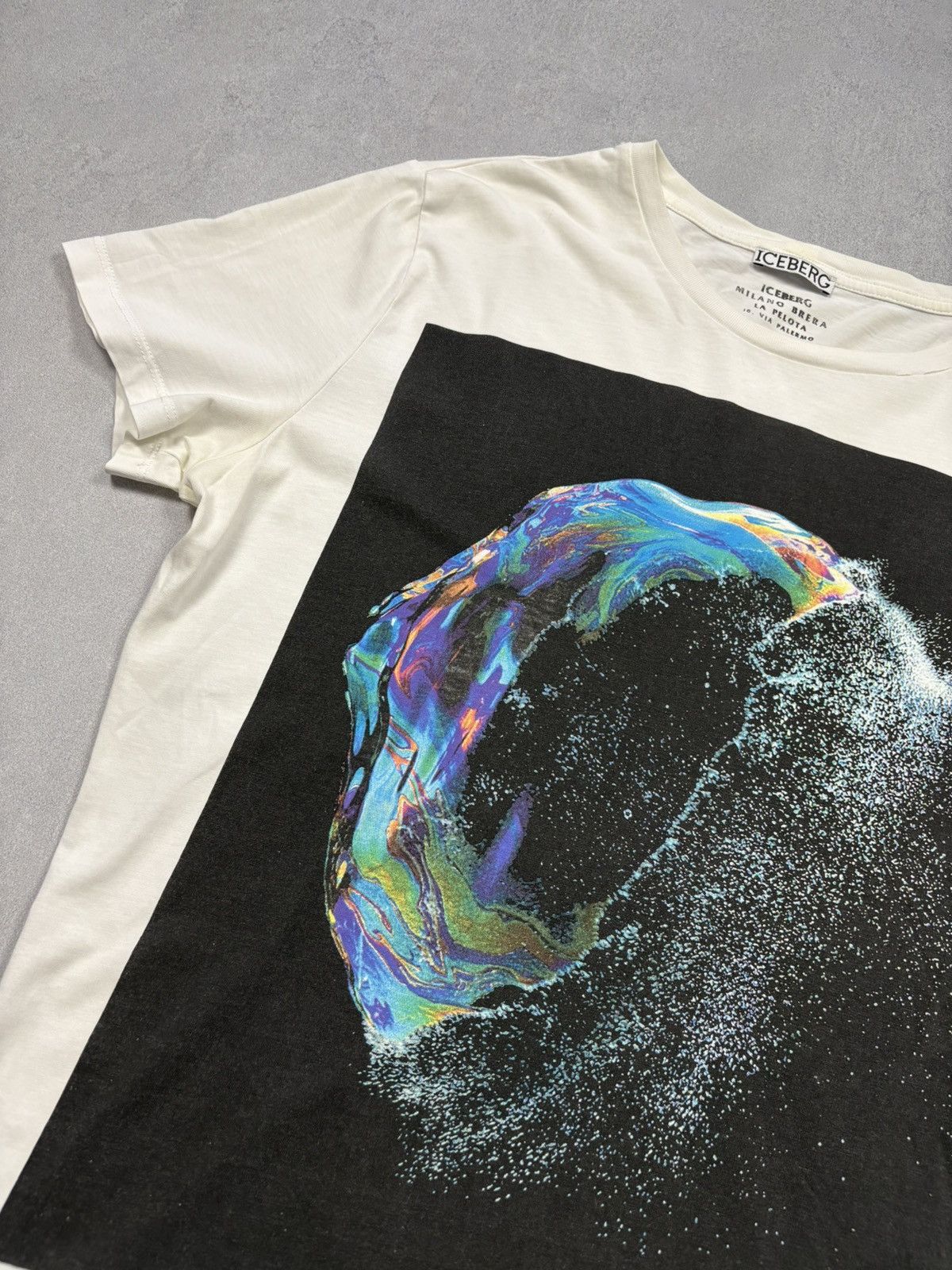 Iceberg Iceberg Logo Graphic T-Shirt White Made in Bulgaria Size M Size US M / EU 48-50 / 2 - 5 Thumbnail