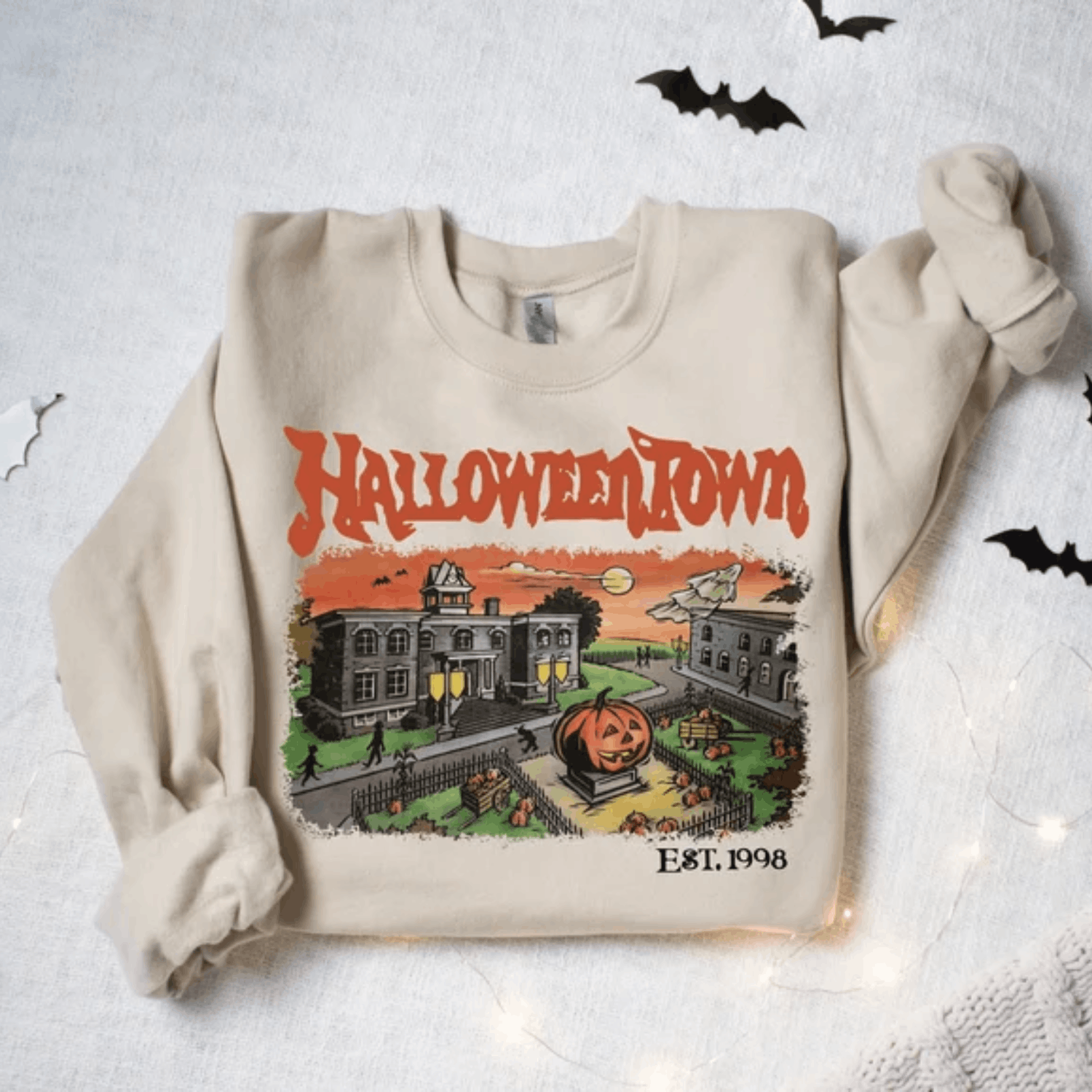 Expert Horror × Vintage Halloweentown Est 1998 Sweatshirt, Halloweentown University Size L / US 10 / IT 46 - 1 Thumbnail