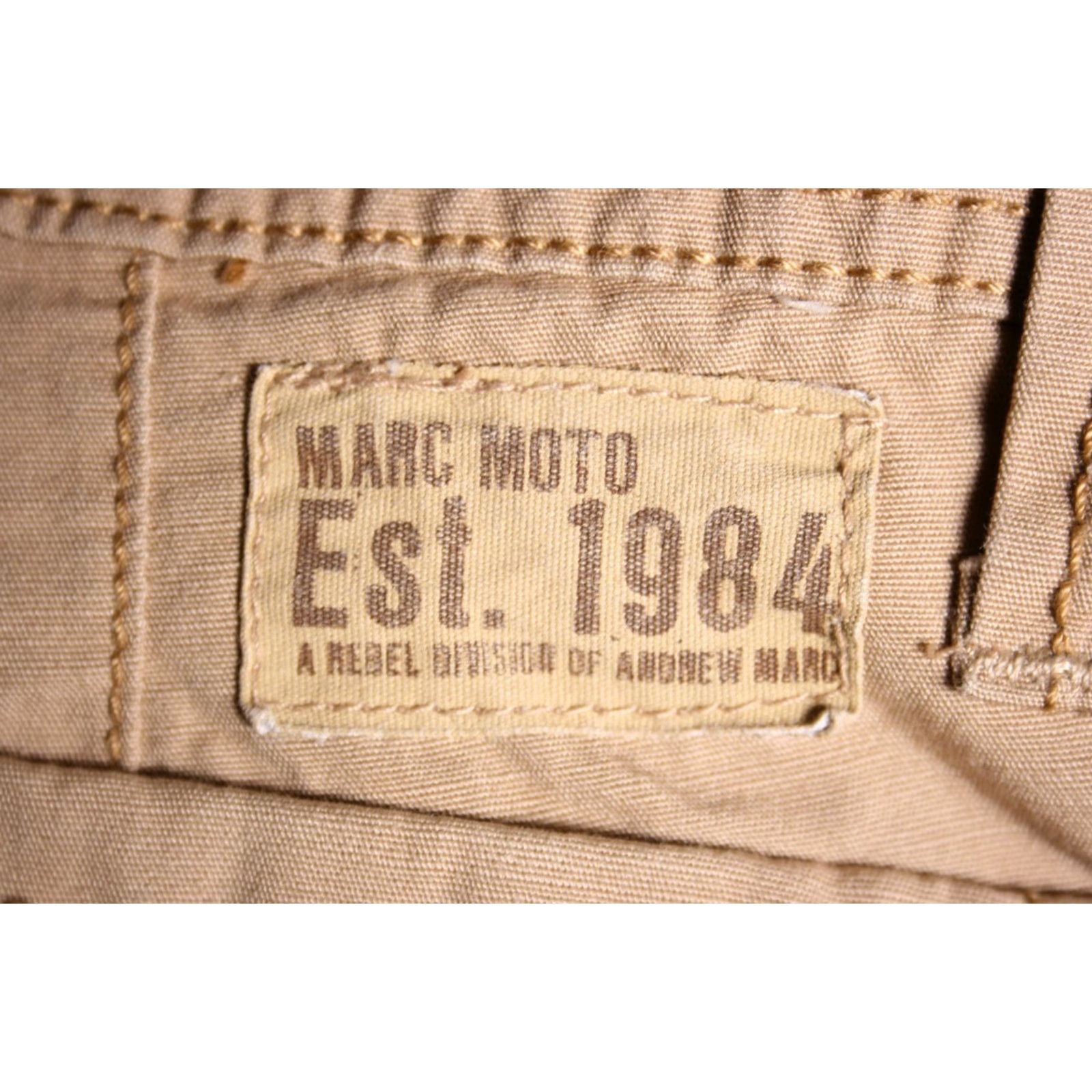 Andrew Marc MARC MOTO by Andrew Marc Aaron Khaki Cargo Pants Men 36x34 Beige Cotton Cargo Pants Mens Navy? Size US 35 - 6 Thumbnail