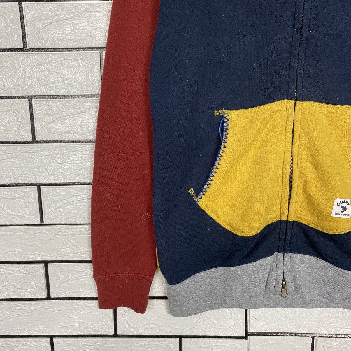 Japanese Brand 📌Multi Color Zipper Hoodie Power To The People Size US M / EU 48-50 / 2 - 5 Thumbnail